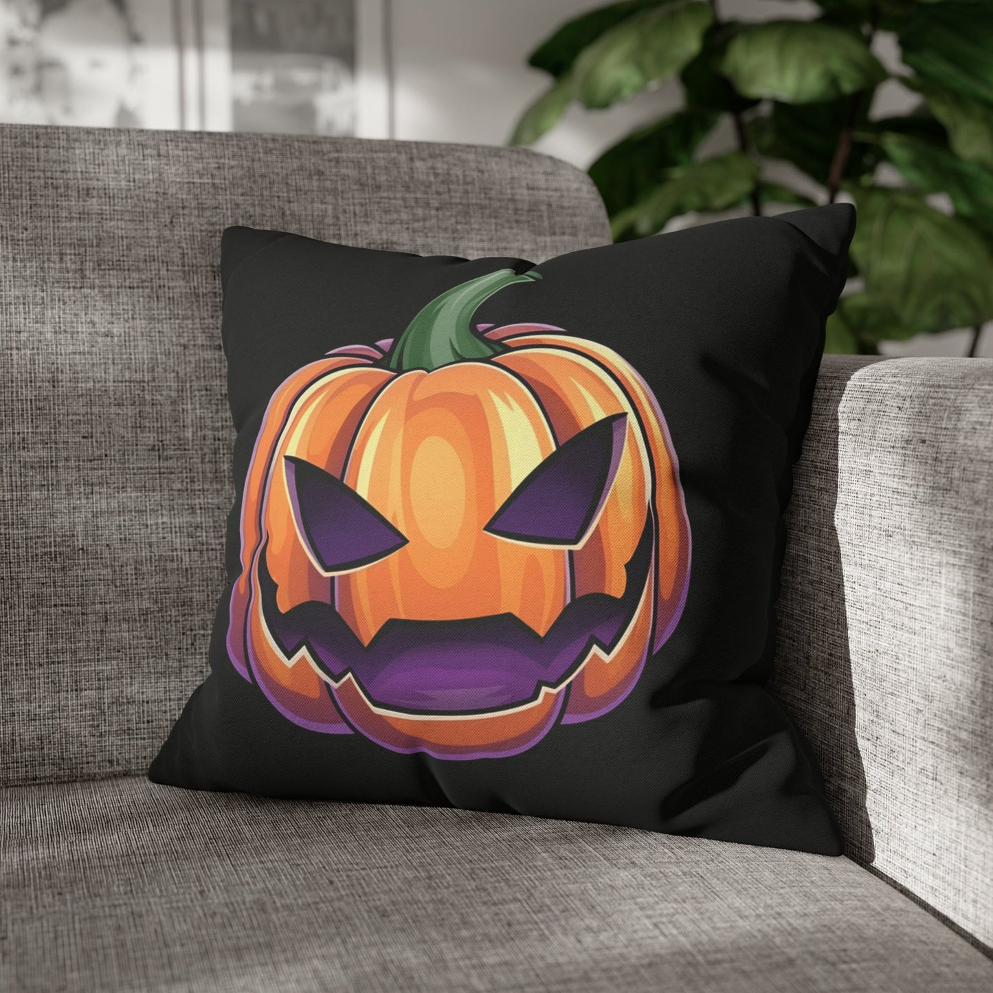 Joke-o’-Lantern Square Pillow Case - Driftless Enchantments