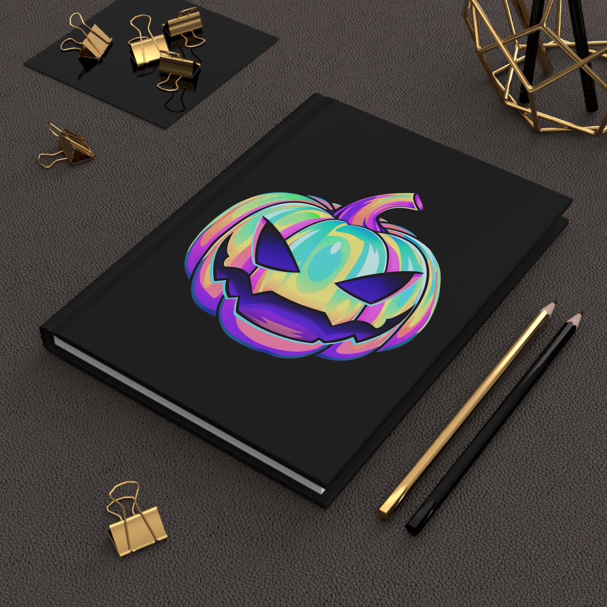 Joker Jack-o'-Lantern Hardcover Journal - Driftless Enchantments