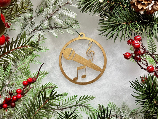 Microphone Ornament - Driftless Enchantments