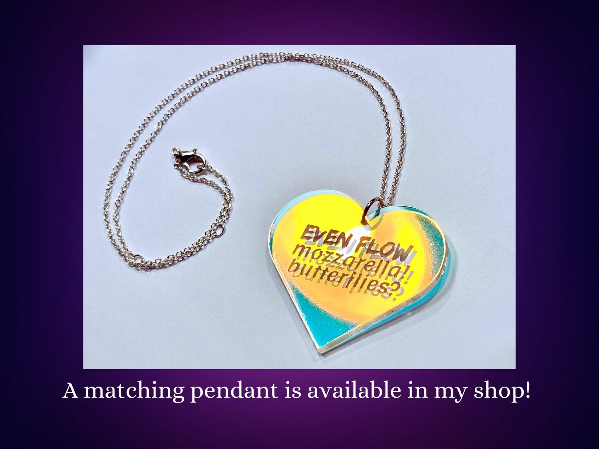 Misheard Lyrics Earrings | Even Flow Mozzarella Butterflies - Painted Raina