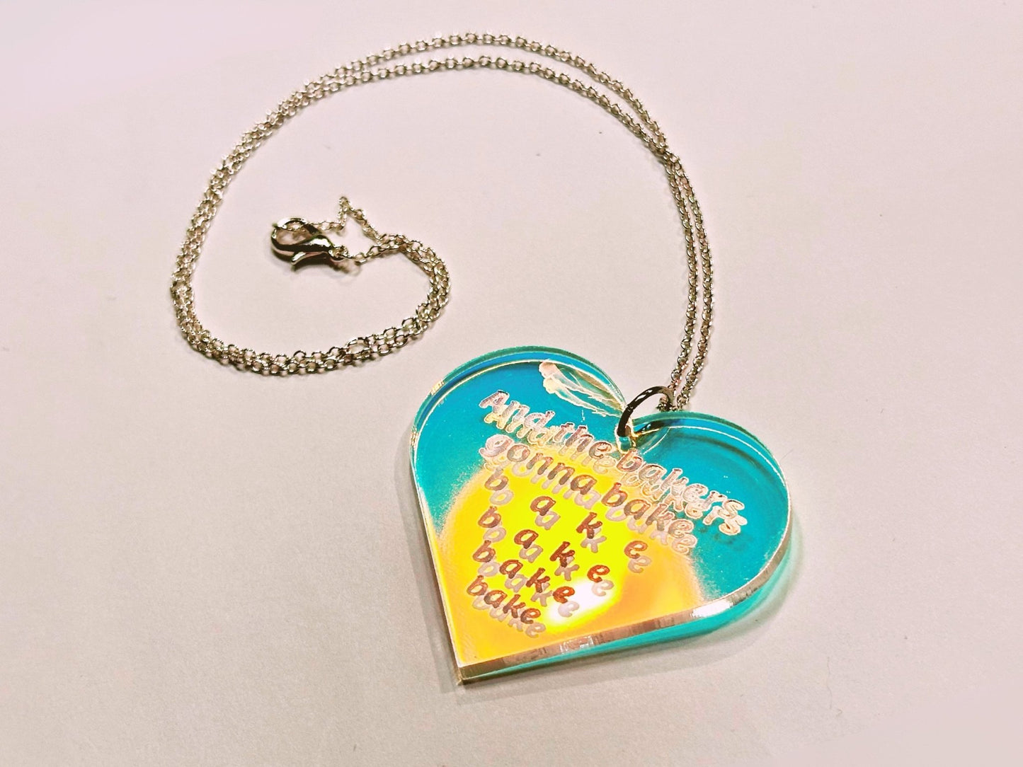 Misheard Lyrics Pendant | Bakers Gonna Bake - Painted Raina
