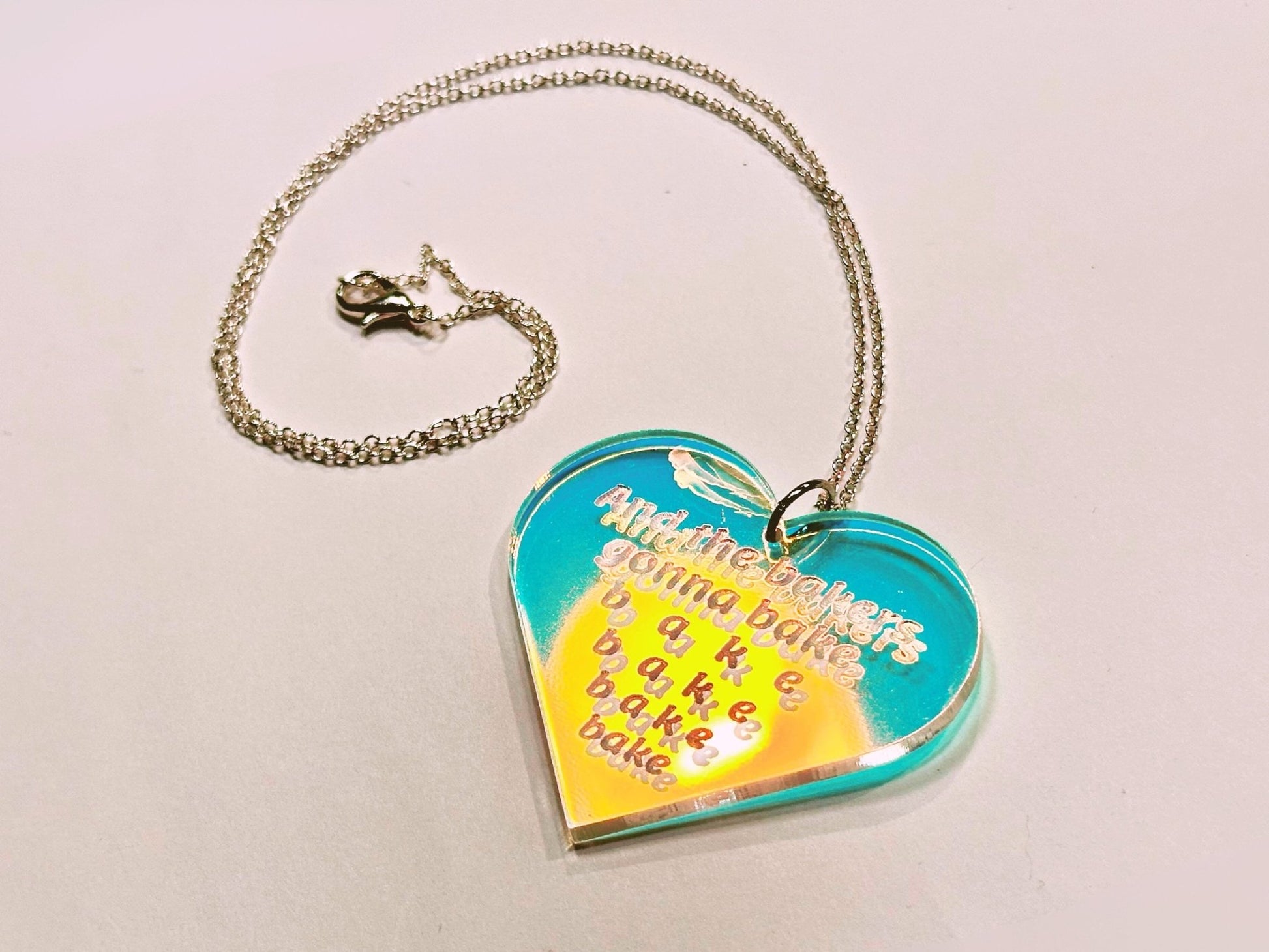 Misheard Lyrics Pendant | Bakers Gonna Bake - Painted Raina