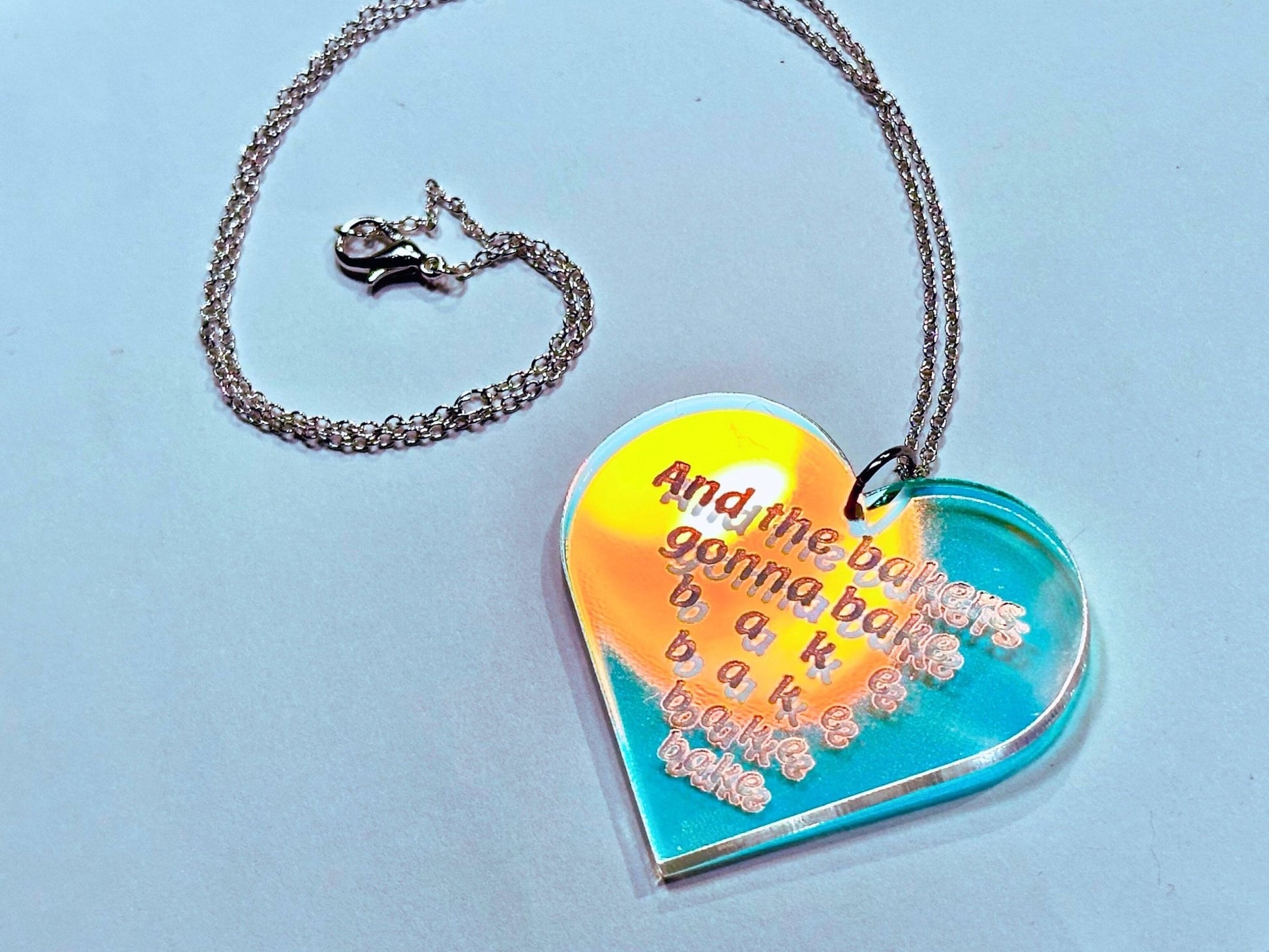 Misheard Lyrics Pendant | Bakers Gonna Bake - Painted Raina