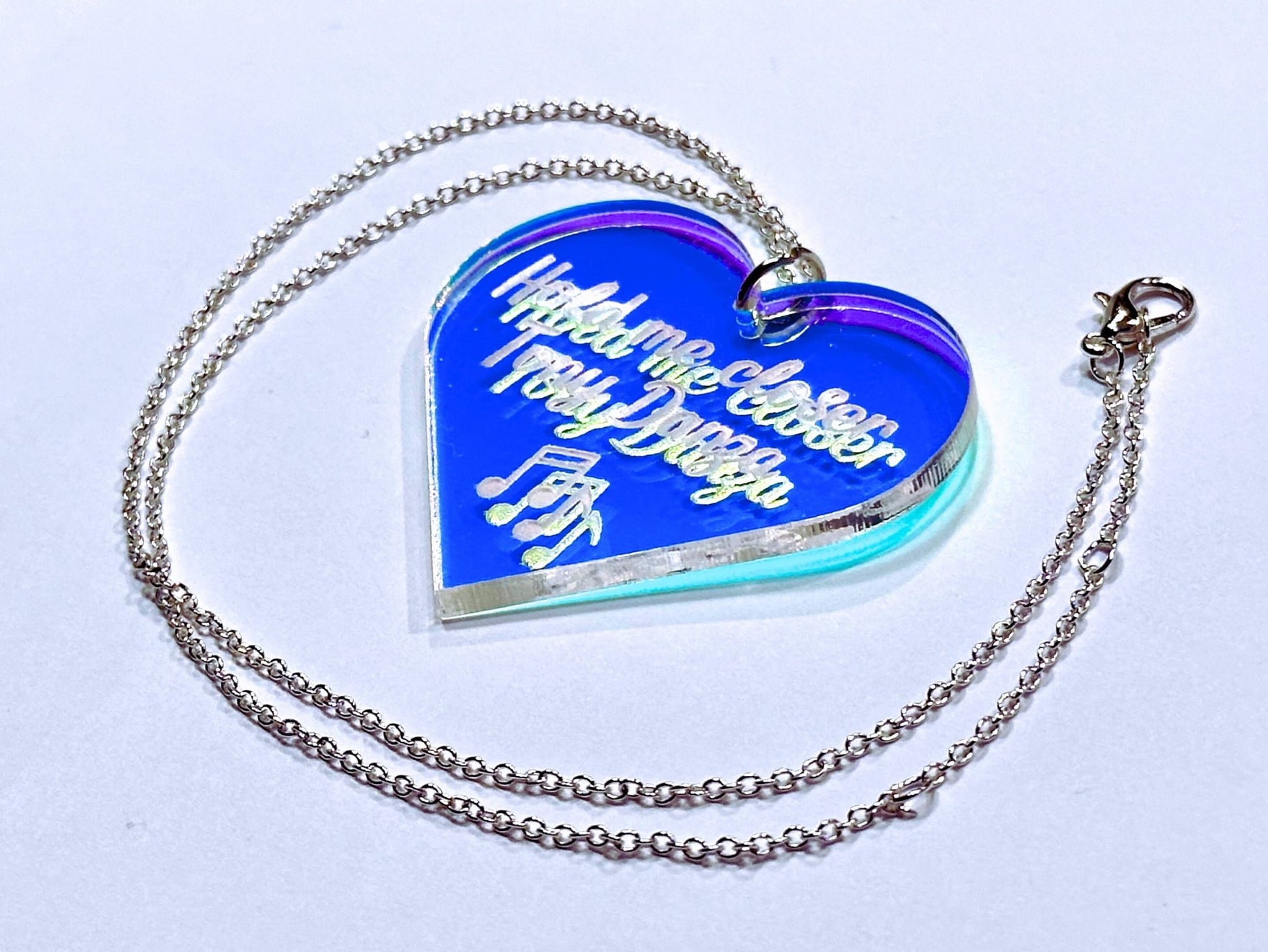 Misheard Lyrics Pendant | Hold Me Closer Tony Danza - Painted Raina