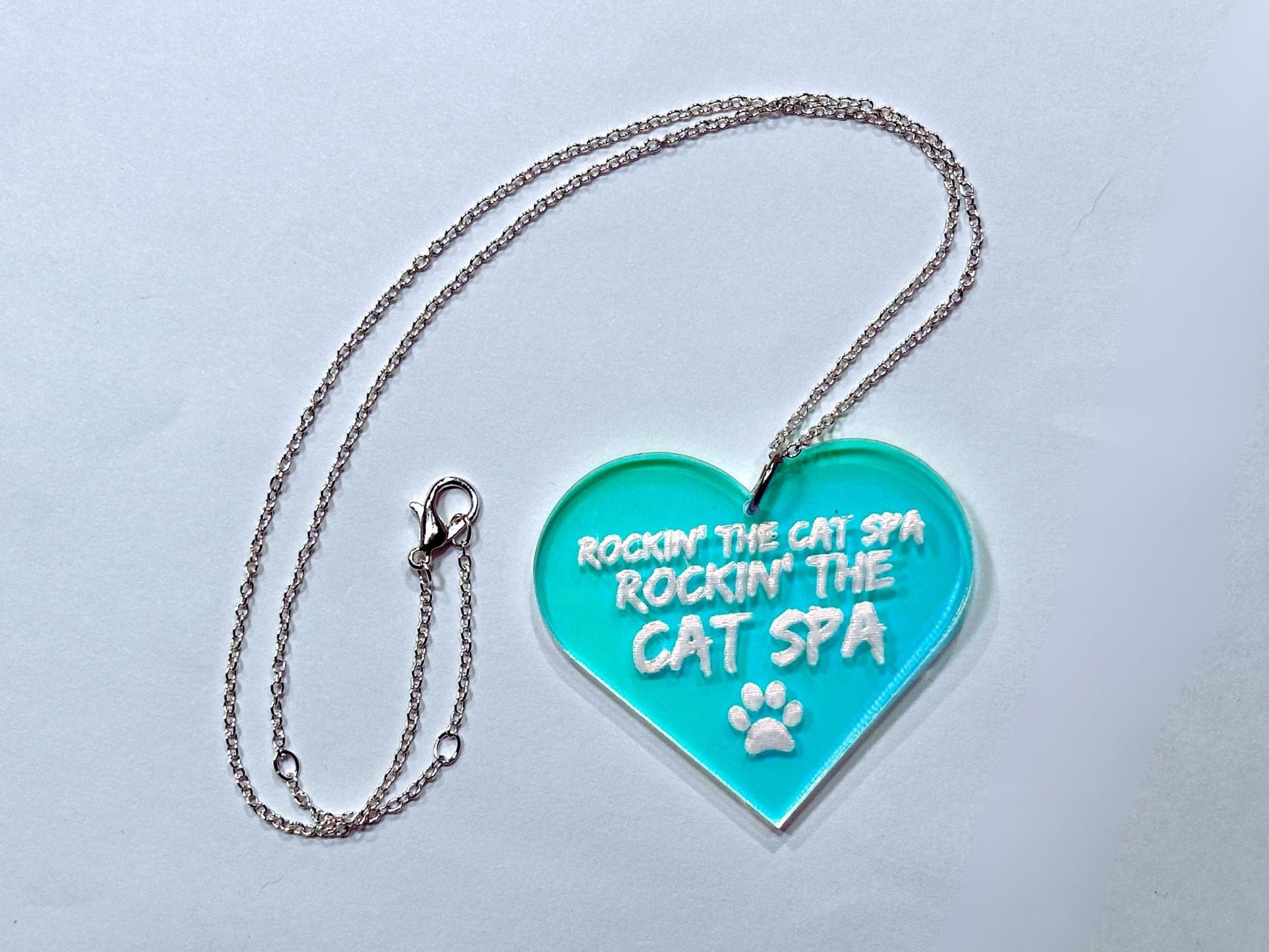 Misheard Lyrics Pendant | Rockin' the Cat Spa - Painted Raina