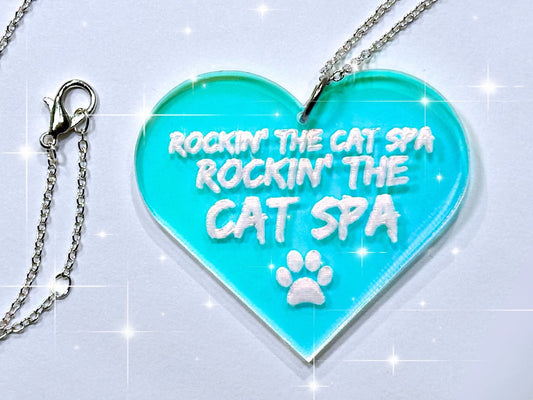 Misheard Lyrics Pendant | Rockin' the Cat Spa - Painted Raina
