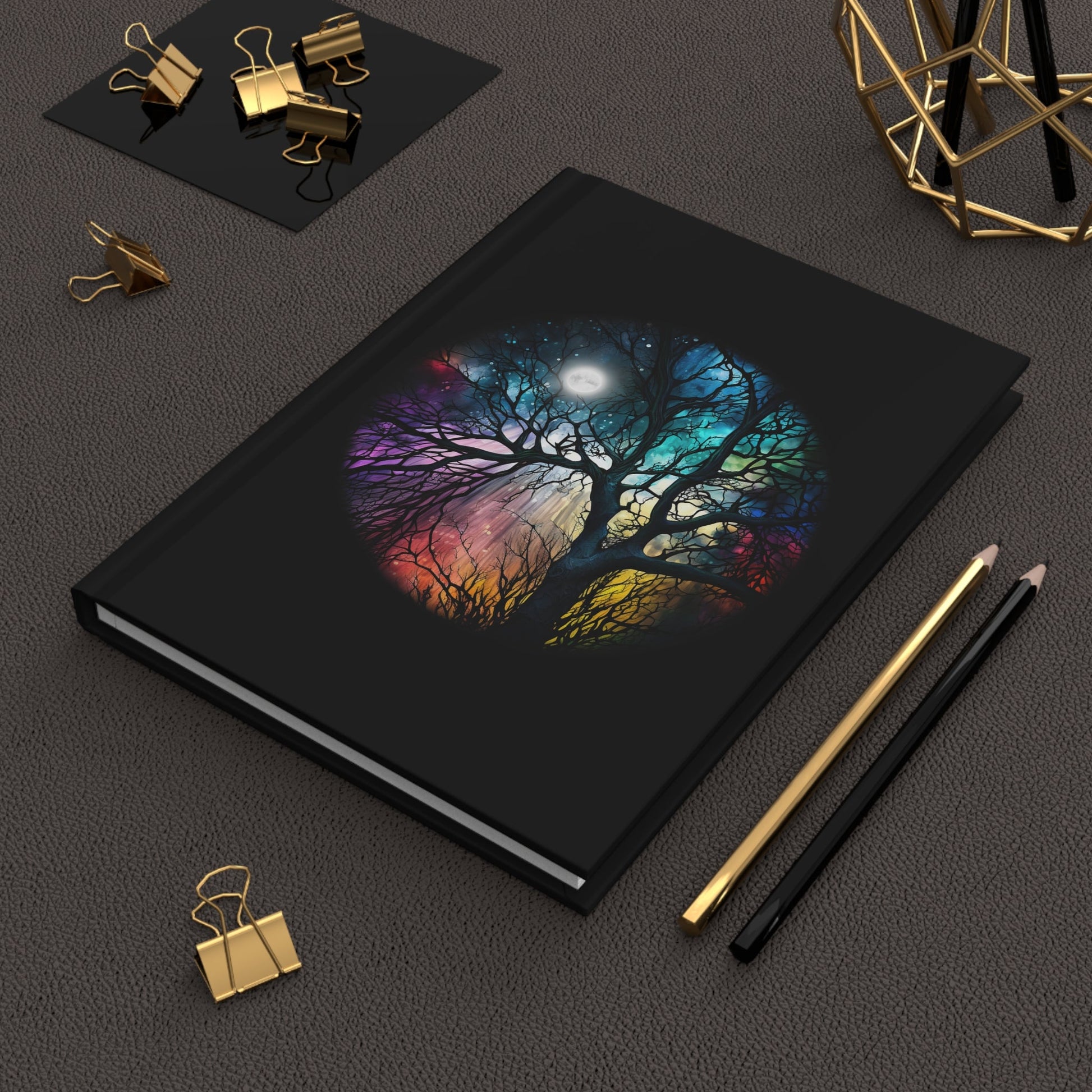 Moonlit Tree Hardcover Journal - Driftless Enchantments