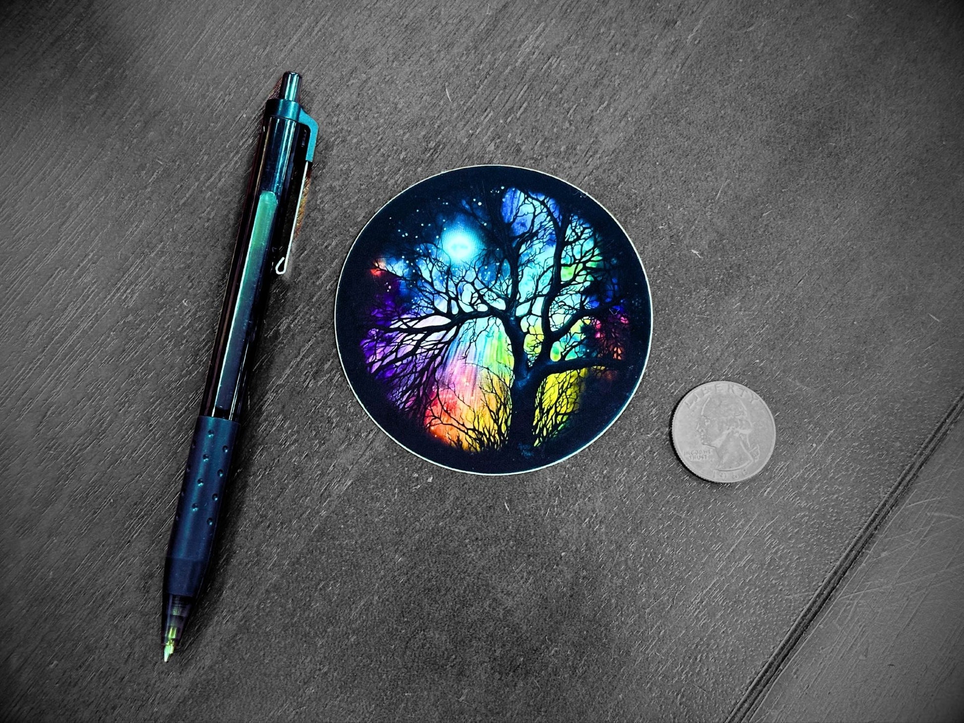 Moonlit Tree Premium Glossy Sticker - Driftless Enchantments