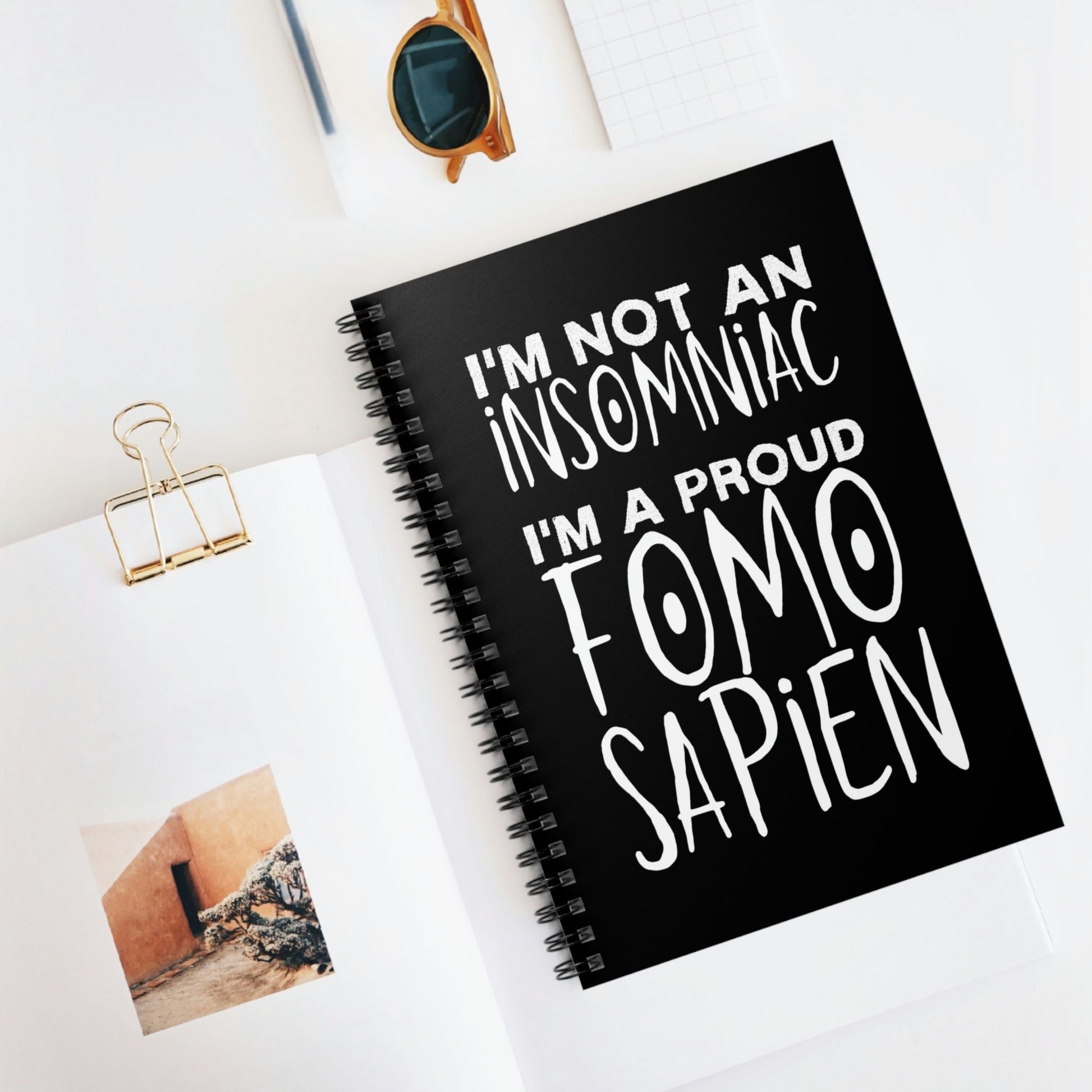Not an Insomniac - Spiral Notebook - Driftless Enchantments