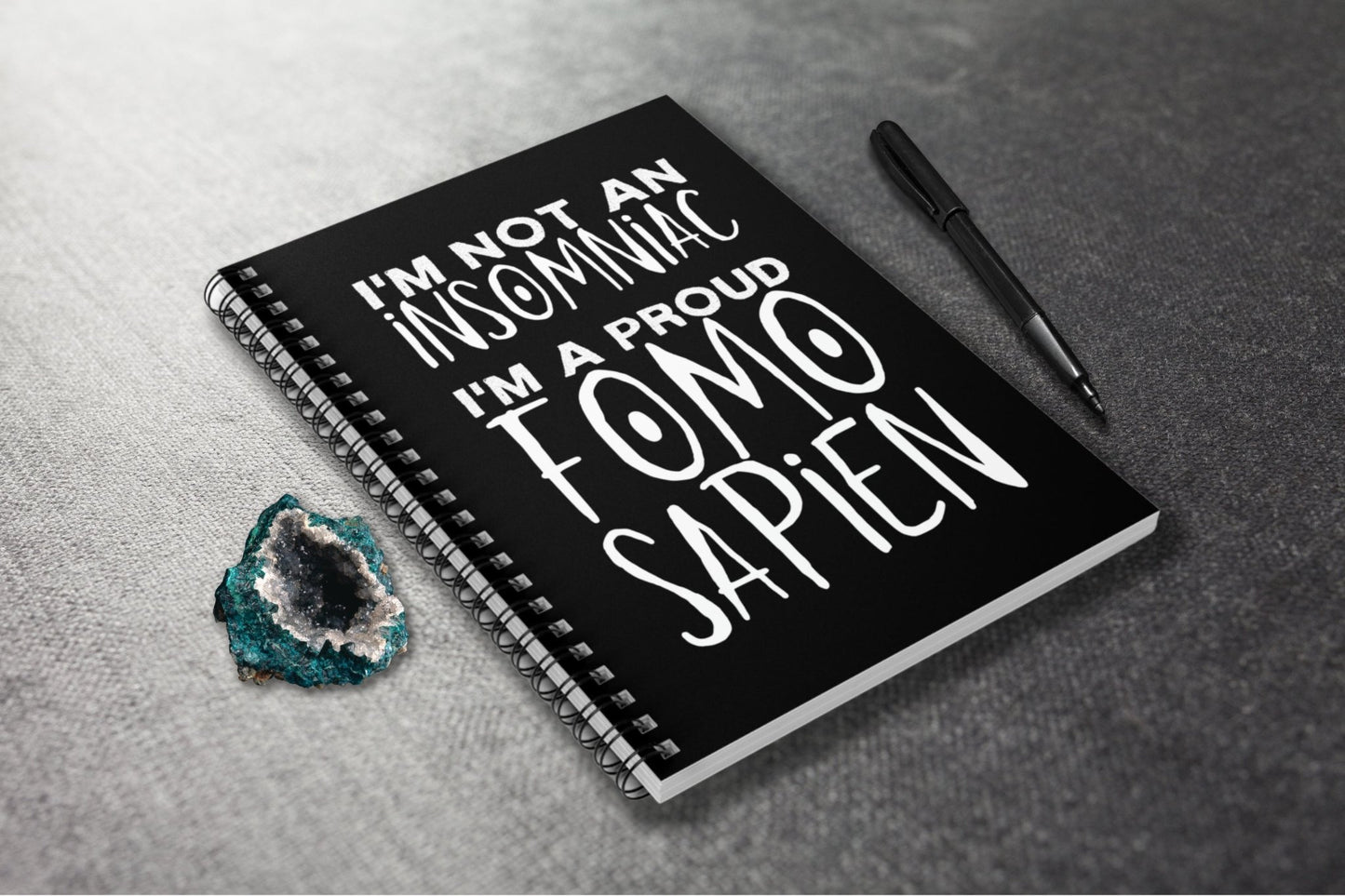 Not an Insomniac - Spiral Notebook - Driftless Enchantments