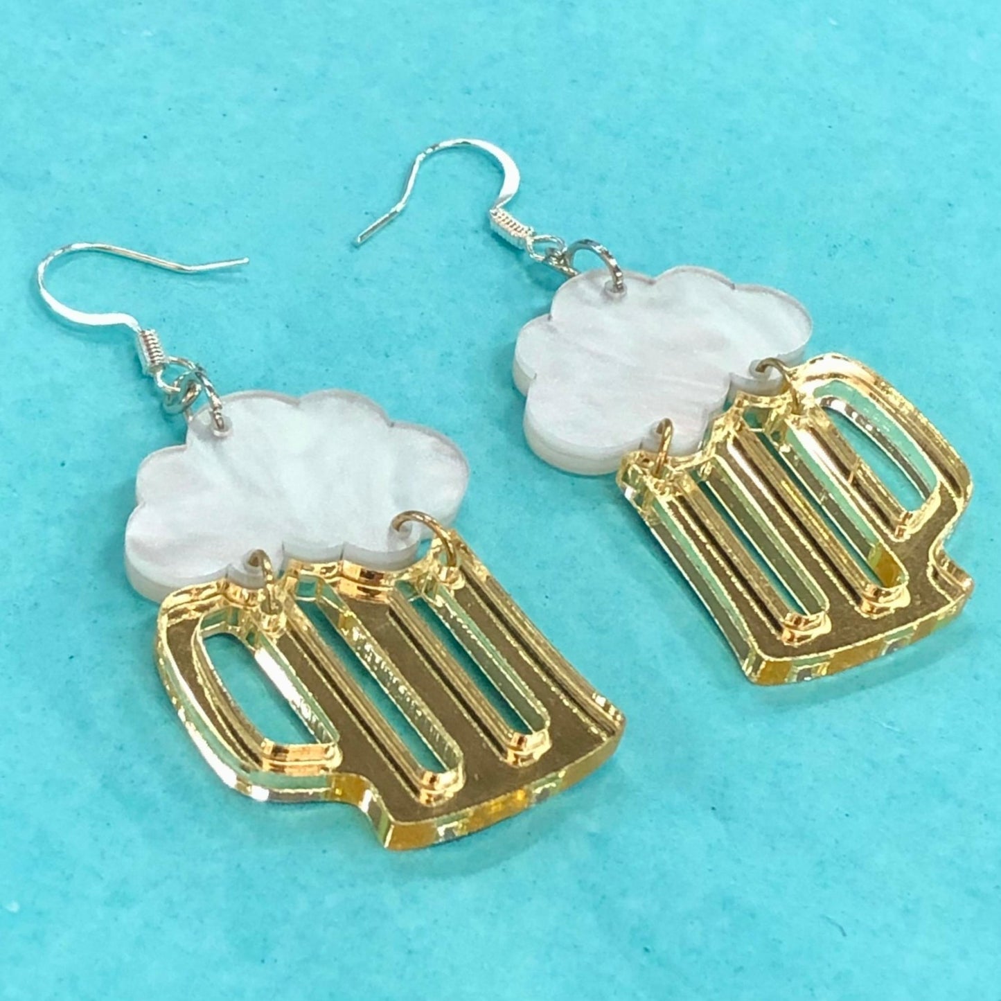 Oktoberfest "Beerings" - Beer Stein Earrings - Driftless Enchantments