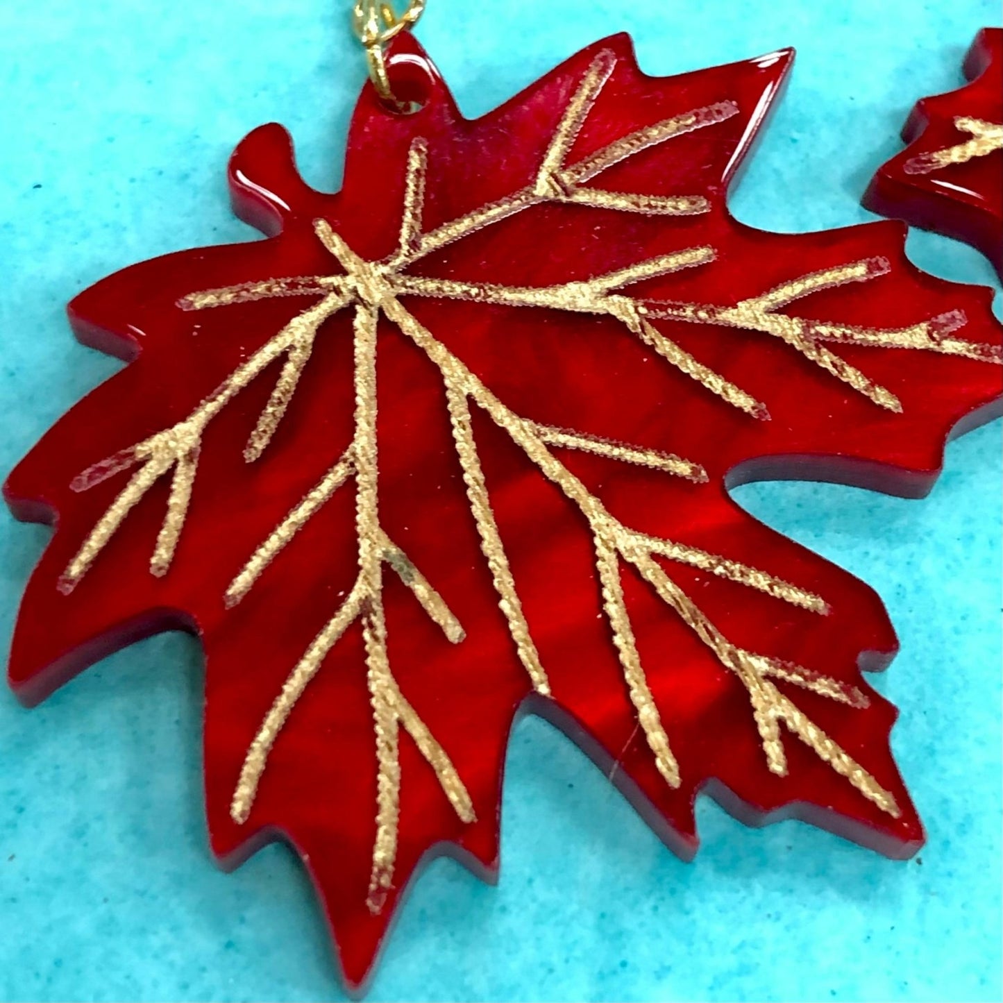 Oktoberfest Maple Leaf Earrings - Driftless Enchantments