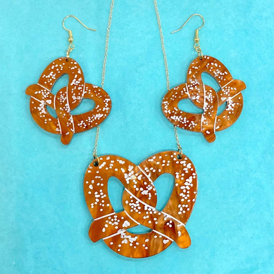 Oktoberfest Pretzel Jewelry Set - Driftless Enchantments