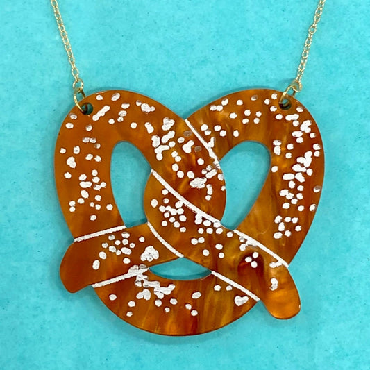Oktoberfest Pretzel Pendant - Driftless Enchantments