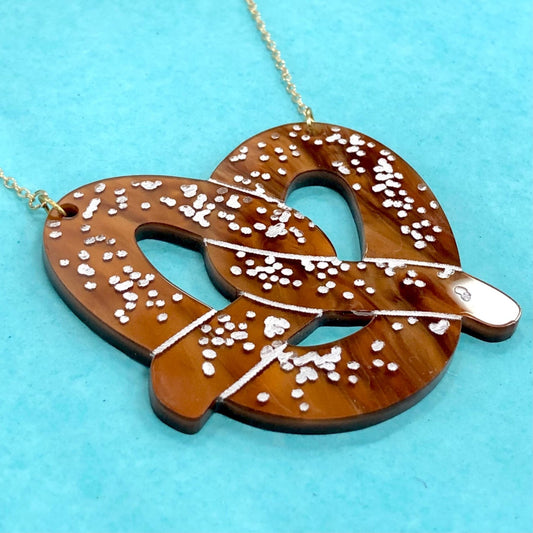 Oktoberfest Pretzel Pendant - Driftless Enchantments