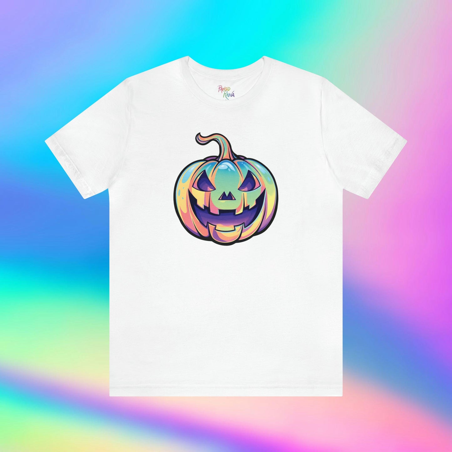 Pastel Cat-o-Lantern Unisex Jersey Short Sleeve Tee - Driftless Enchantments