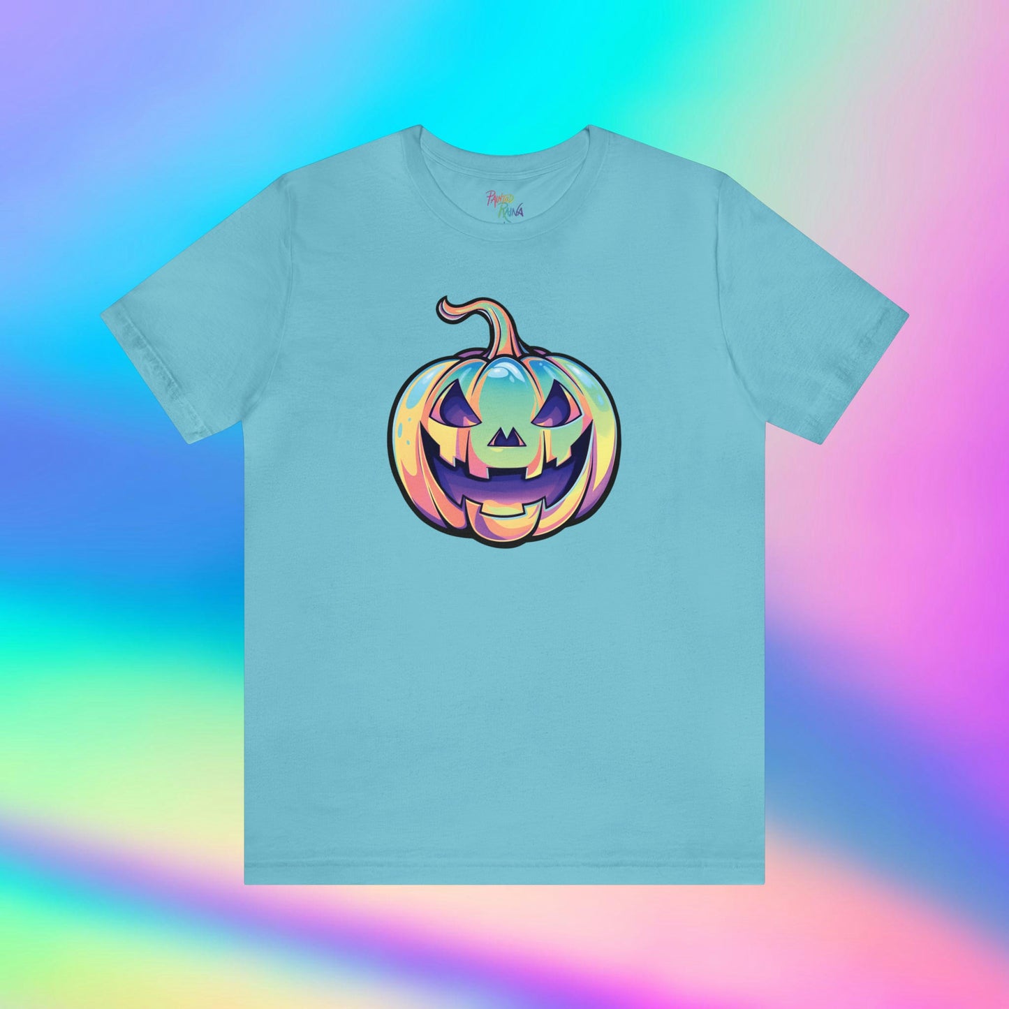 Pastel Cat-o-Lantern Unisex Jersey Short Sleeve Tee - Driftless Enchantments