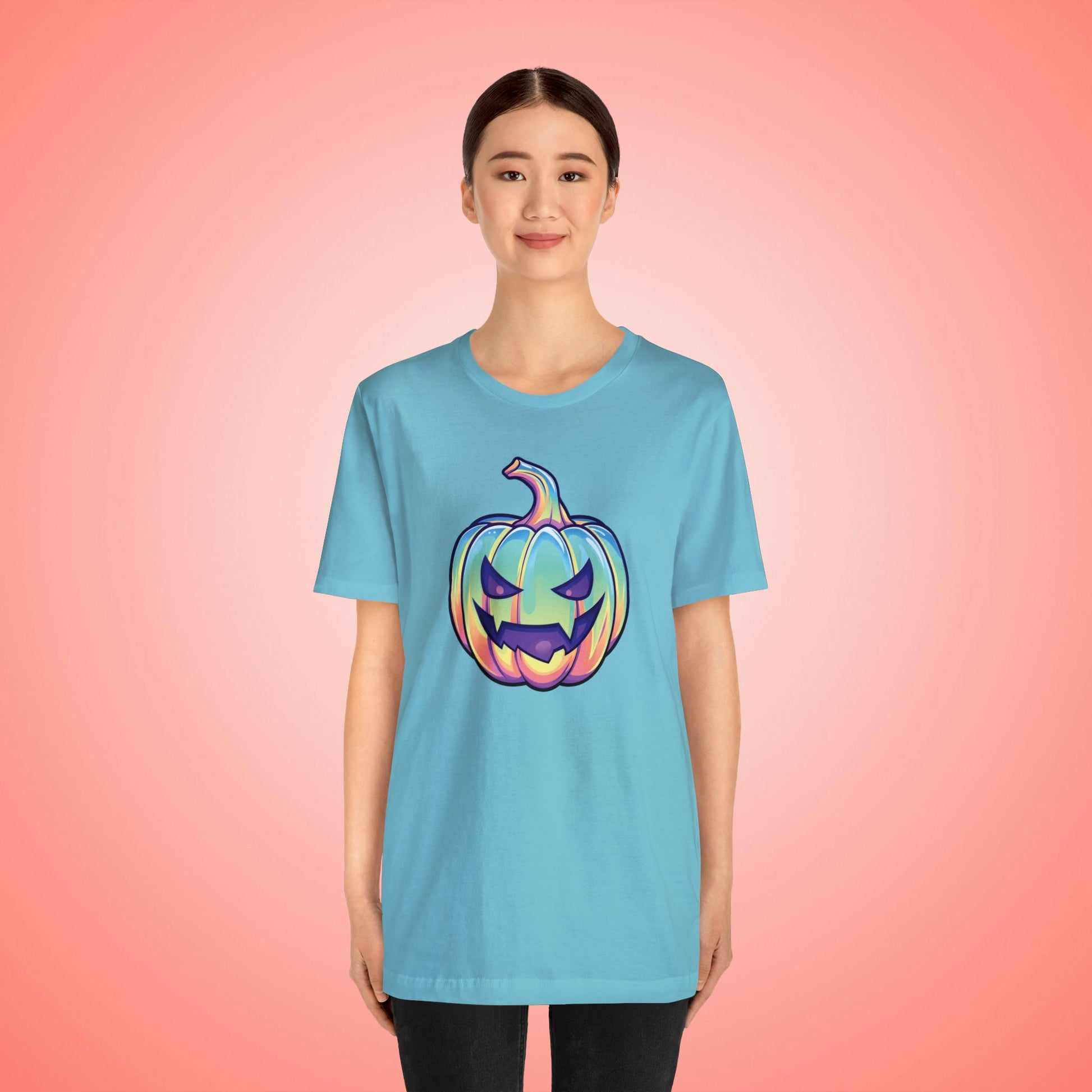 Pastel Drac-o-Lantern Unisex Jersey Short Sleeve Tee - Driftless Enchantments