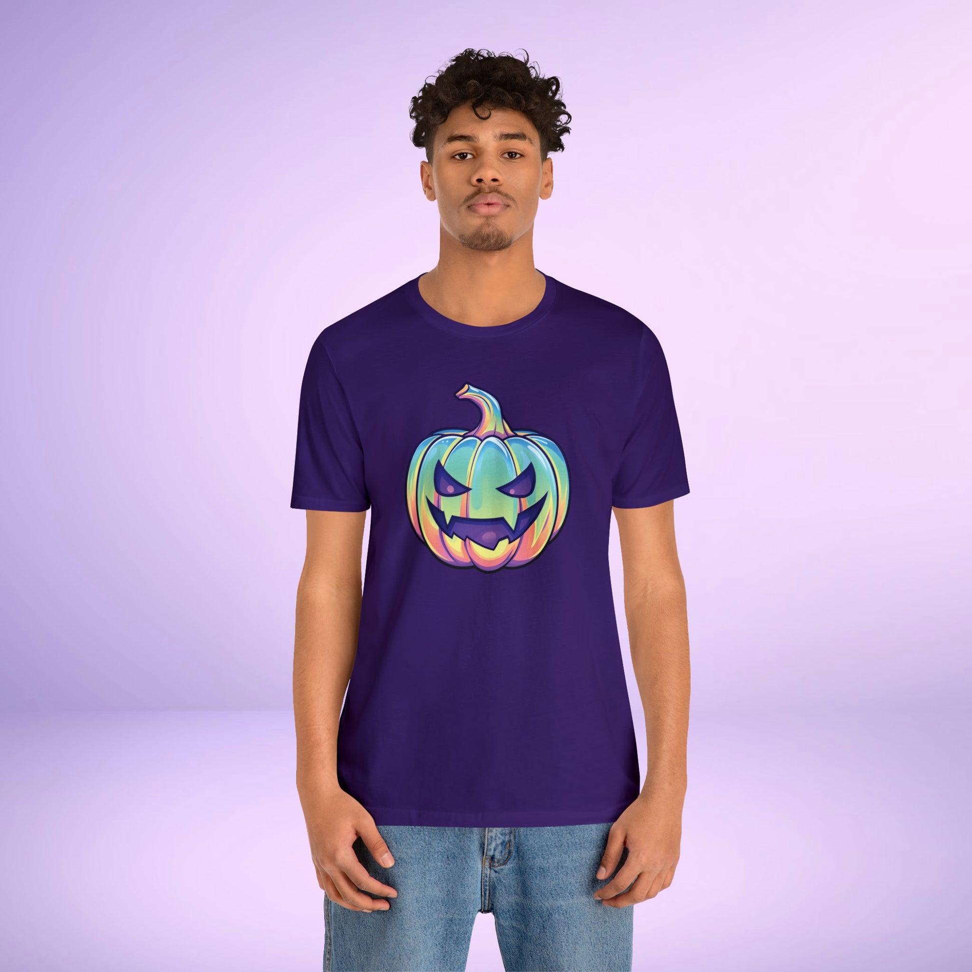 Pastel Drac-o-Lantern Unisex Jersey Short Sleeve Tee - Driftless Enchantments