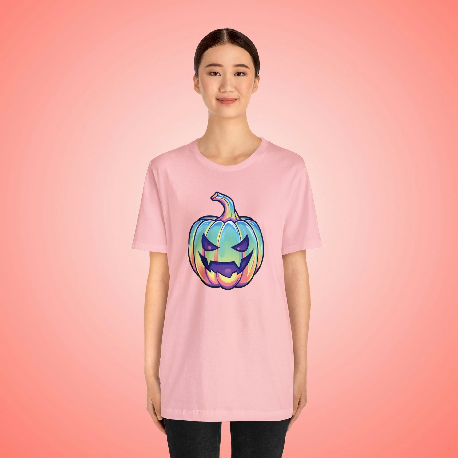 Pastel Drac-o-Lantern Unisex Jersey Short Sleeve Tee - Driftless Enchantments