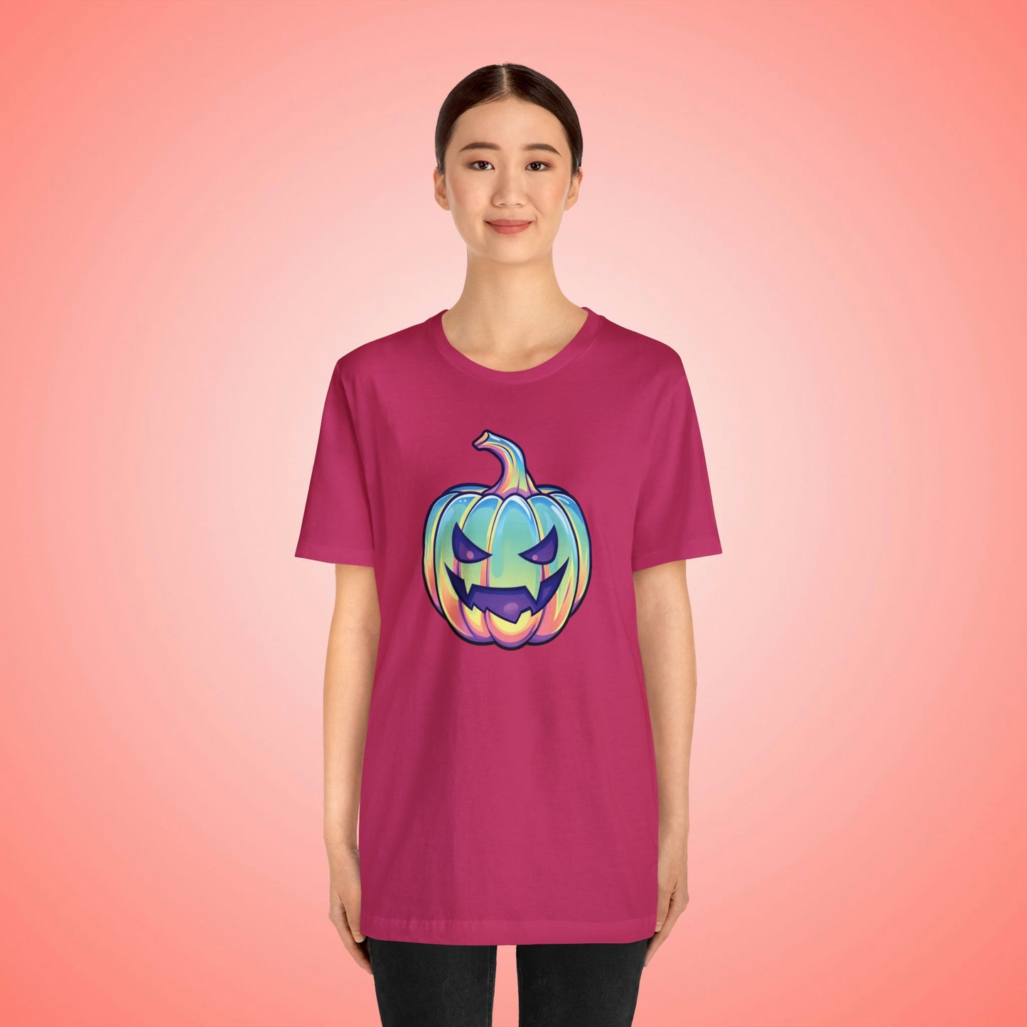 Pastel Drac-o-Lantern Unisex Jersey Short Sleeve Tee - Driftless Enchantments