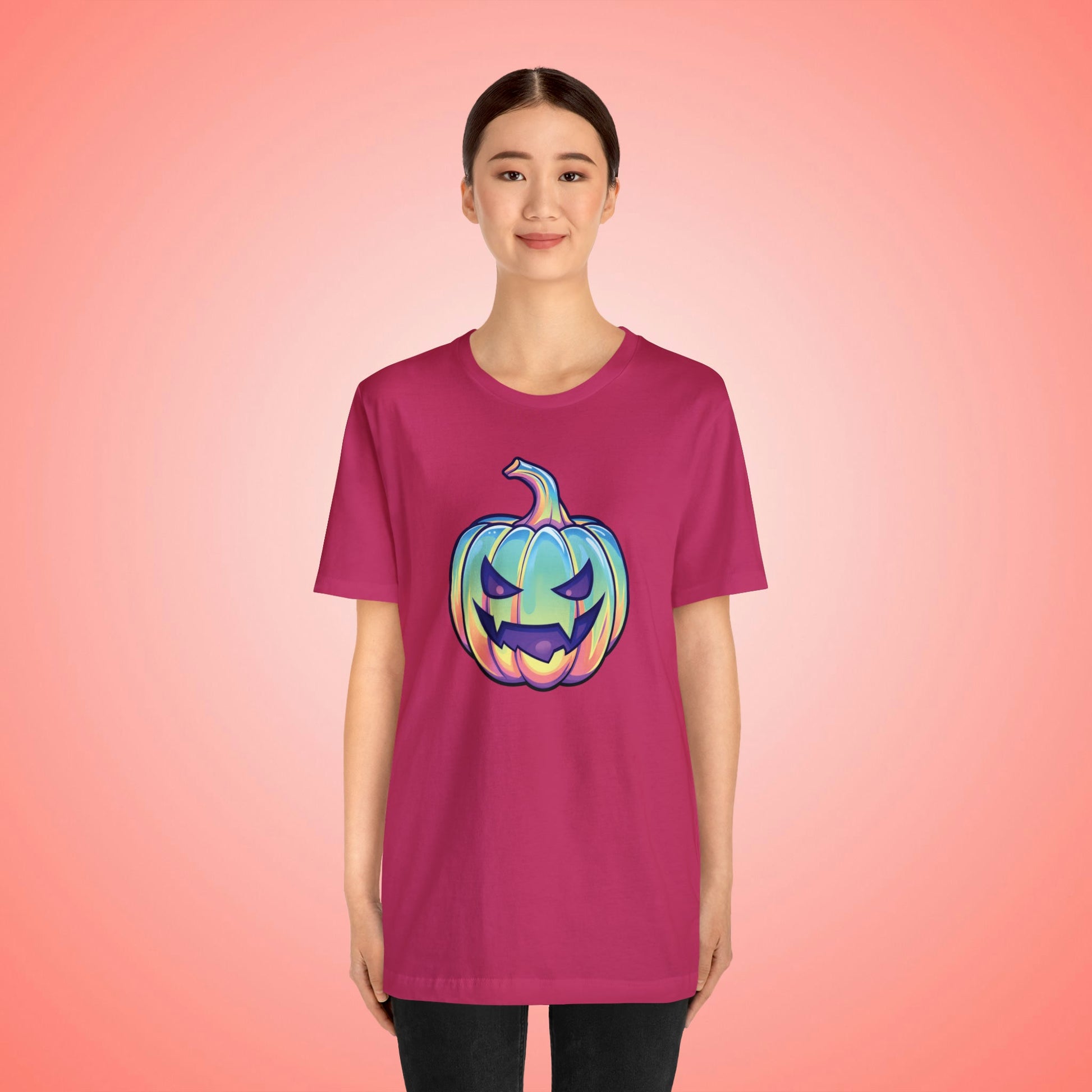 Pastel Drac-o-Lantern Unisex Jersey Short Sleeve Tee - Driftless Enchantments