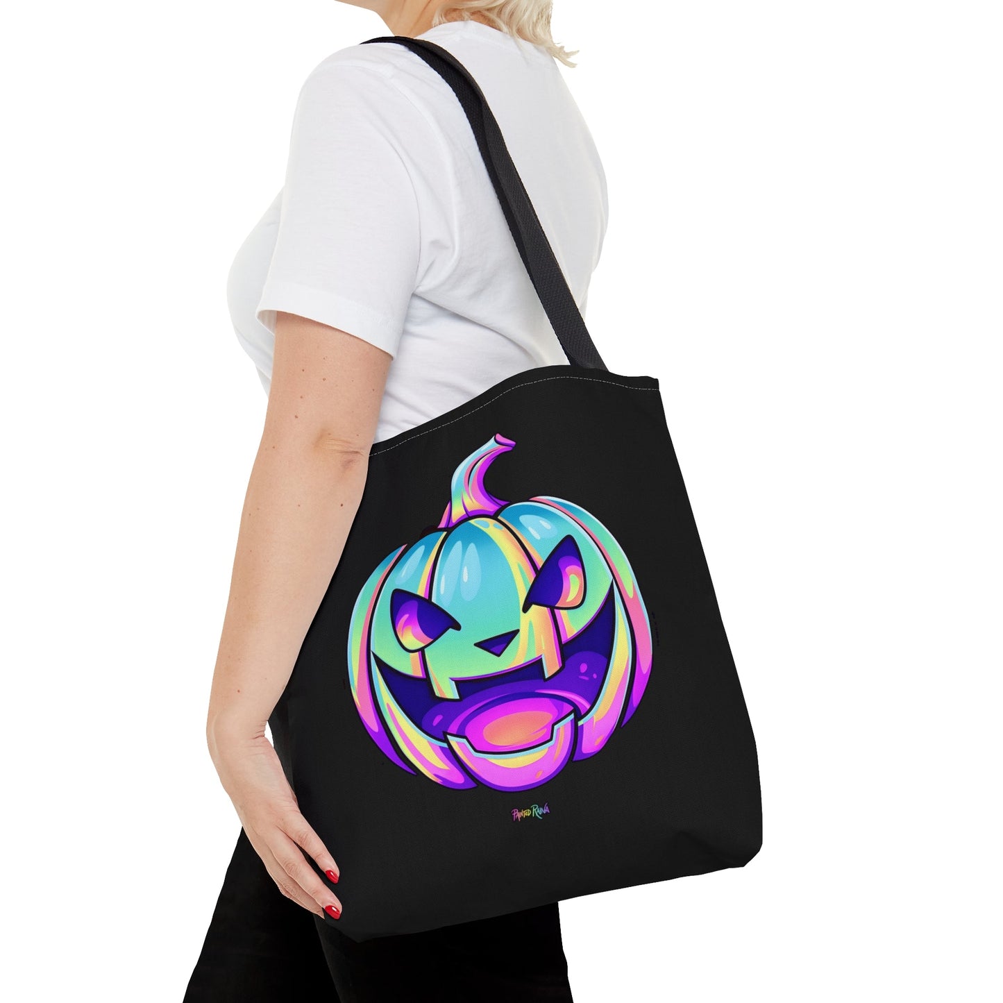 Pastel Jack-o'-Lantern Tote Bag - "Feed My Frankenstein" - Driftless Enchantments