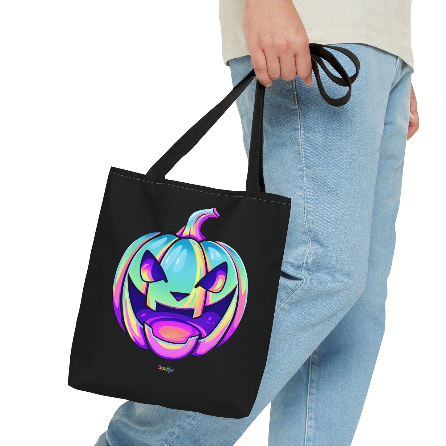 Pastel Jack-o'-Lantern Tote Bag - "Feed My Frankenstein" - Driftless Enchantments