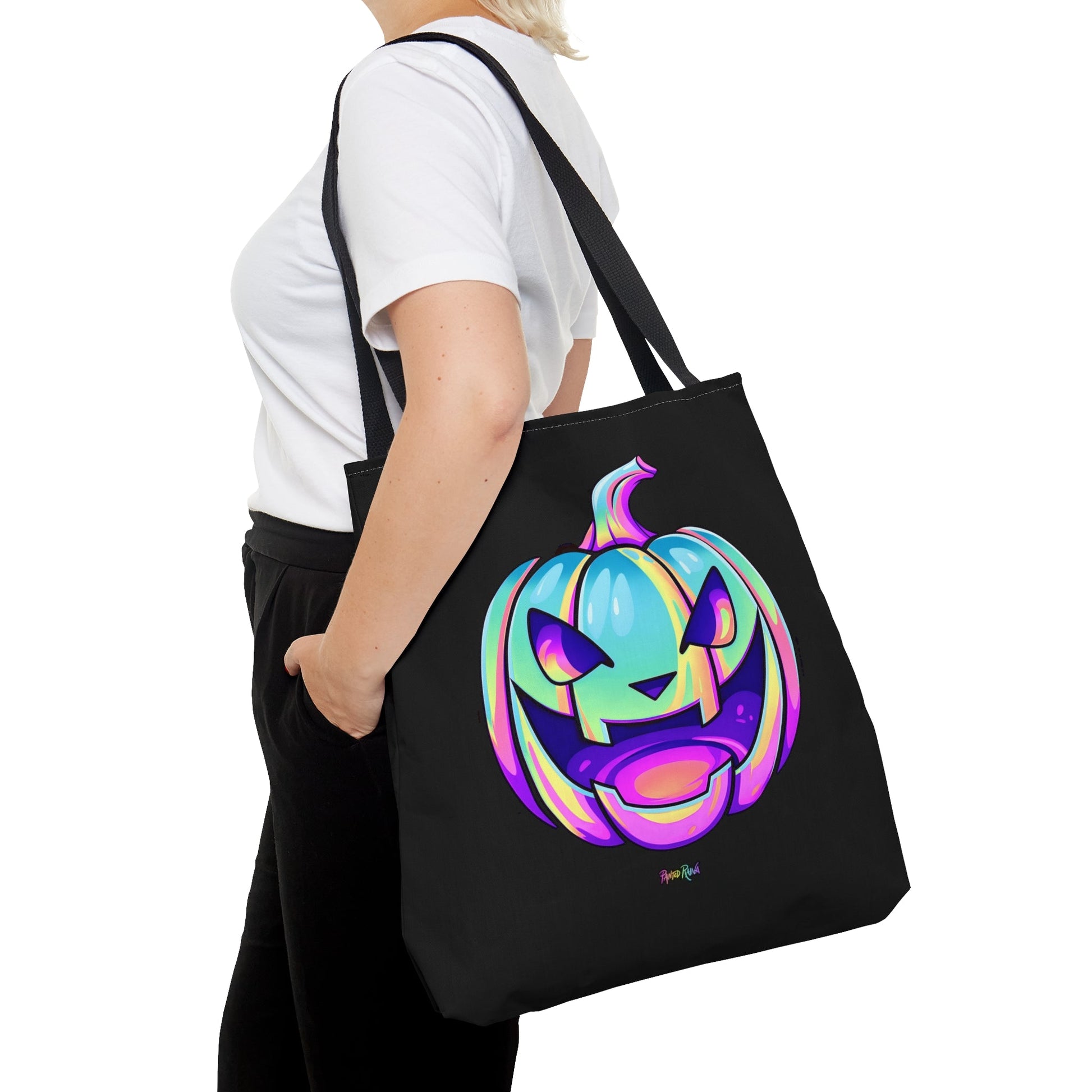 Pastel Jack-o'-Lantern Tote Bag - "Feed My Frankenstein" - Driftless Enchantments