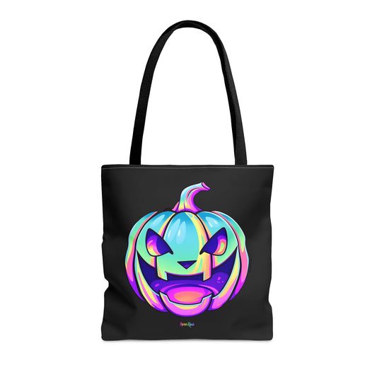 Pastel Jack-o'-Lantern Tote Bag - "Feed My Frankenstein" - Driftless Enchantments