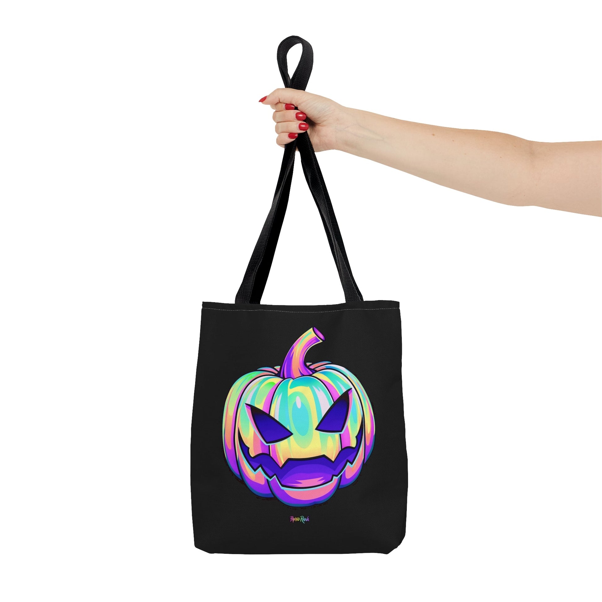 Pastel Jack-o'-Lantern Tote Bag - "The Joker" - Driftless Enchantments