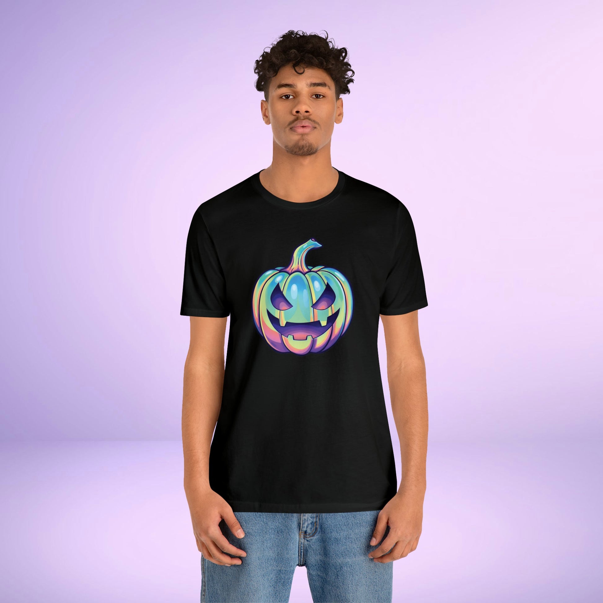 Pastel Jack-o-Lantern Unisex Jersey Short Sleeve Tee - Driftless Enchantments