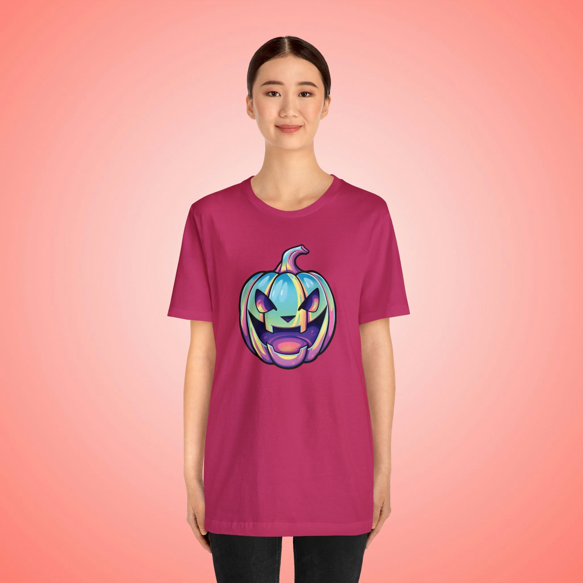 Pastel Jag-o-Lantern Unisex Jersey Short Sleeve Tee - Driftless Enchantments