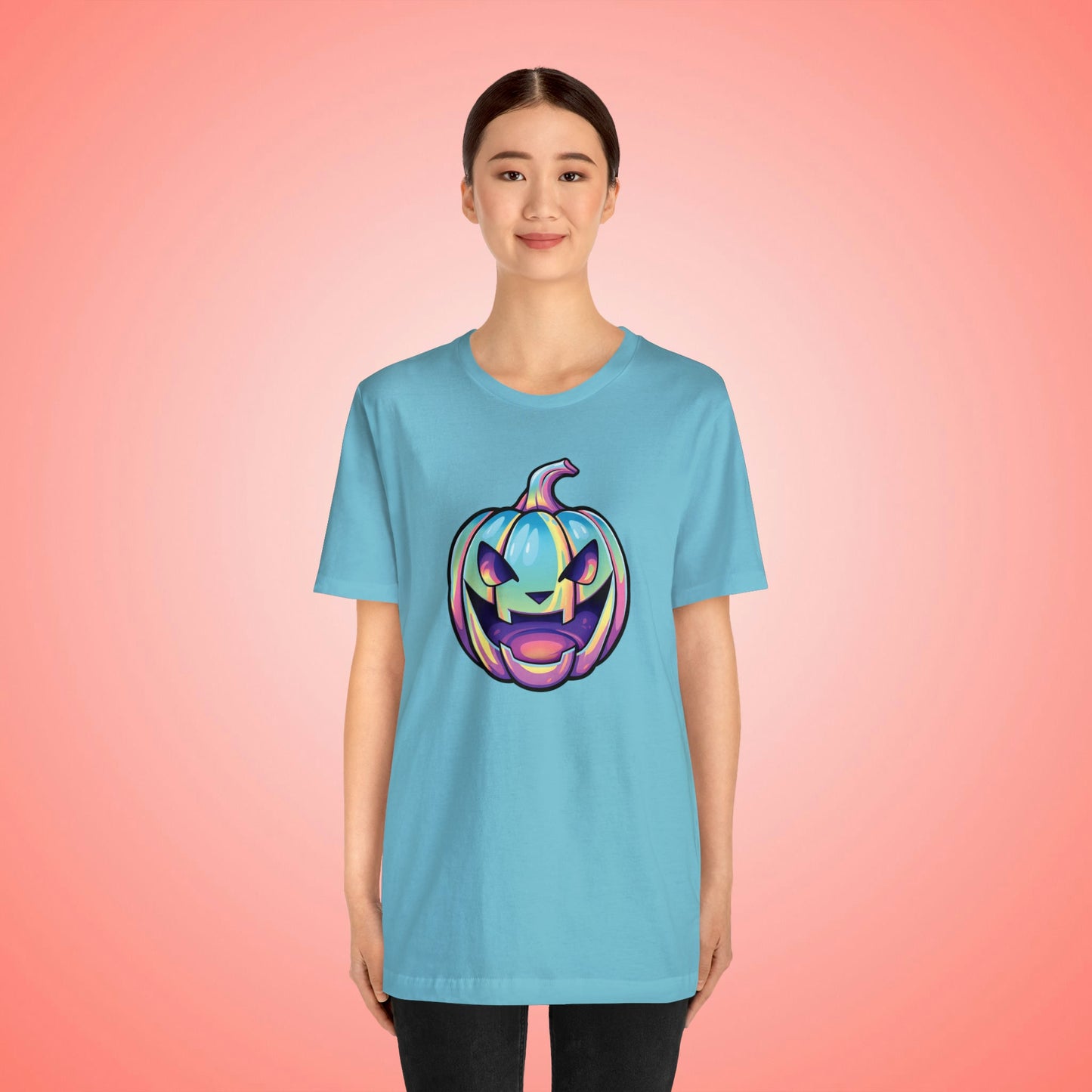Pastel Jag-o-Lantern Unisex Jersey Short Sleeve Tee - Driftless Enchantments