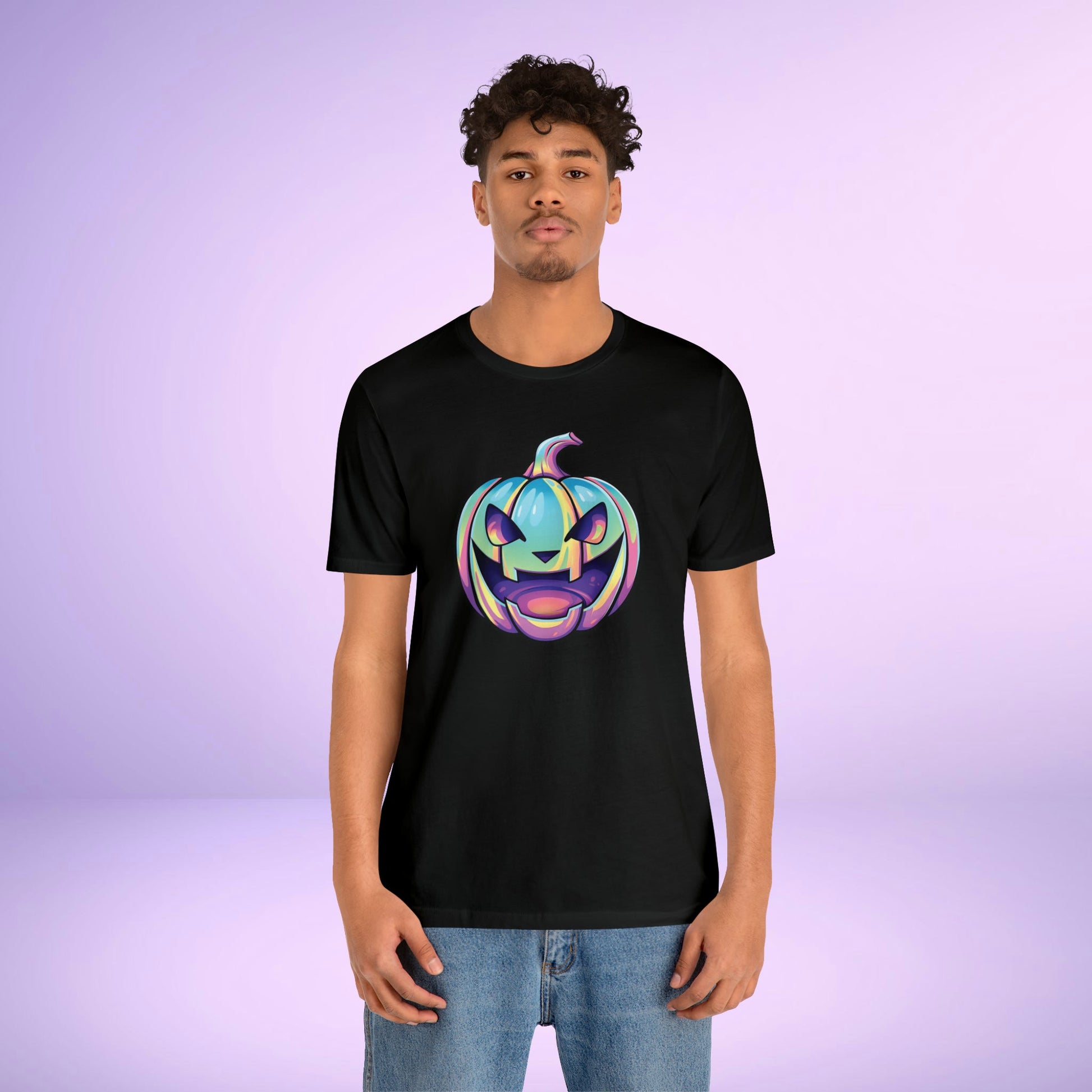 Pastel Jag-o-Lantern Unisex Jersey Short Sleeve Tee - Driftless Enchantments