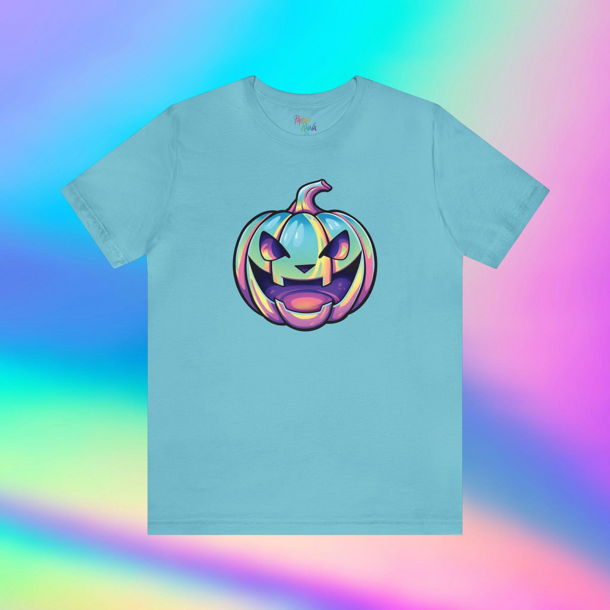 Pastel Jag-o-Lantern Unisex Jersey Short Sleeve Tee - Driftless Enchantments