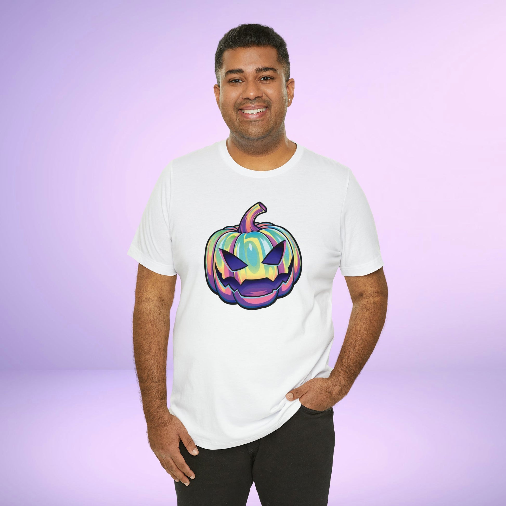 Pastel Joke-o-Lantern Unisex Jersey Short Sleeve Tee - Driftless Enchantments