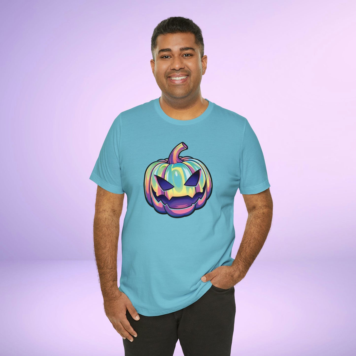 Pastel Joke-o-Lantern Unisex Jersey Short Sleeve Tee - Driftless Enchantments