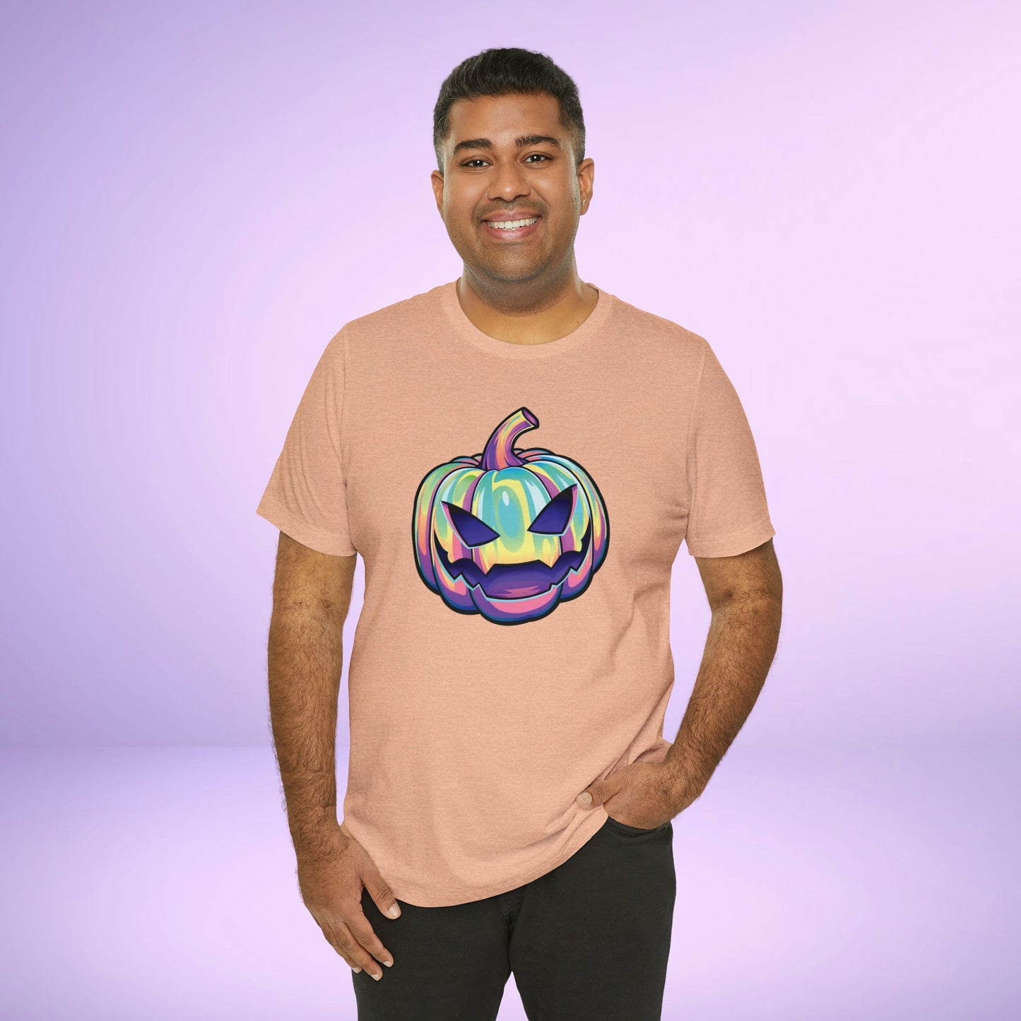 Pastel Joke-o-Lantern Unisex Jersey Short Sleeve Tee - Driftless Enchantments