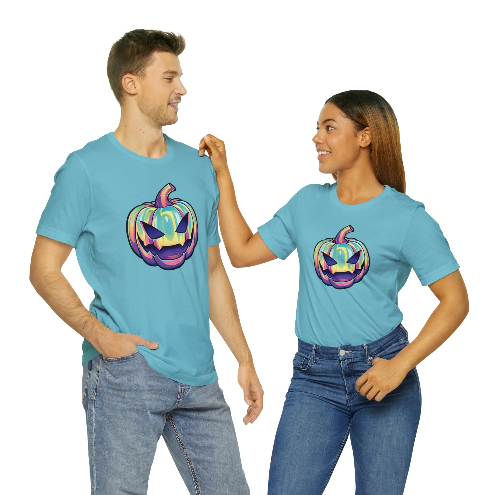 Pastel Joke-o-Lantern Unisex Jersey Short Sleeve Tee - Driftless Enchantments