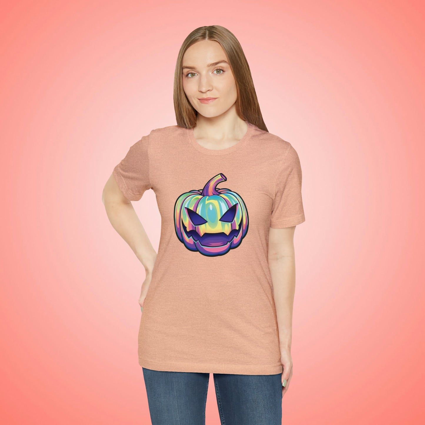 Pastel Joke-o-Lantern Unisex Jersey Short Sleeve Tee - Driftless Enchantments