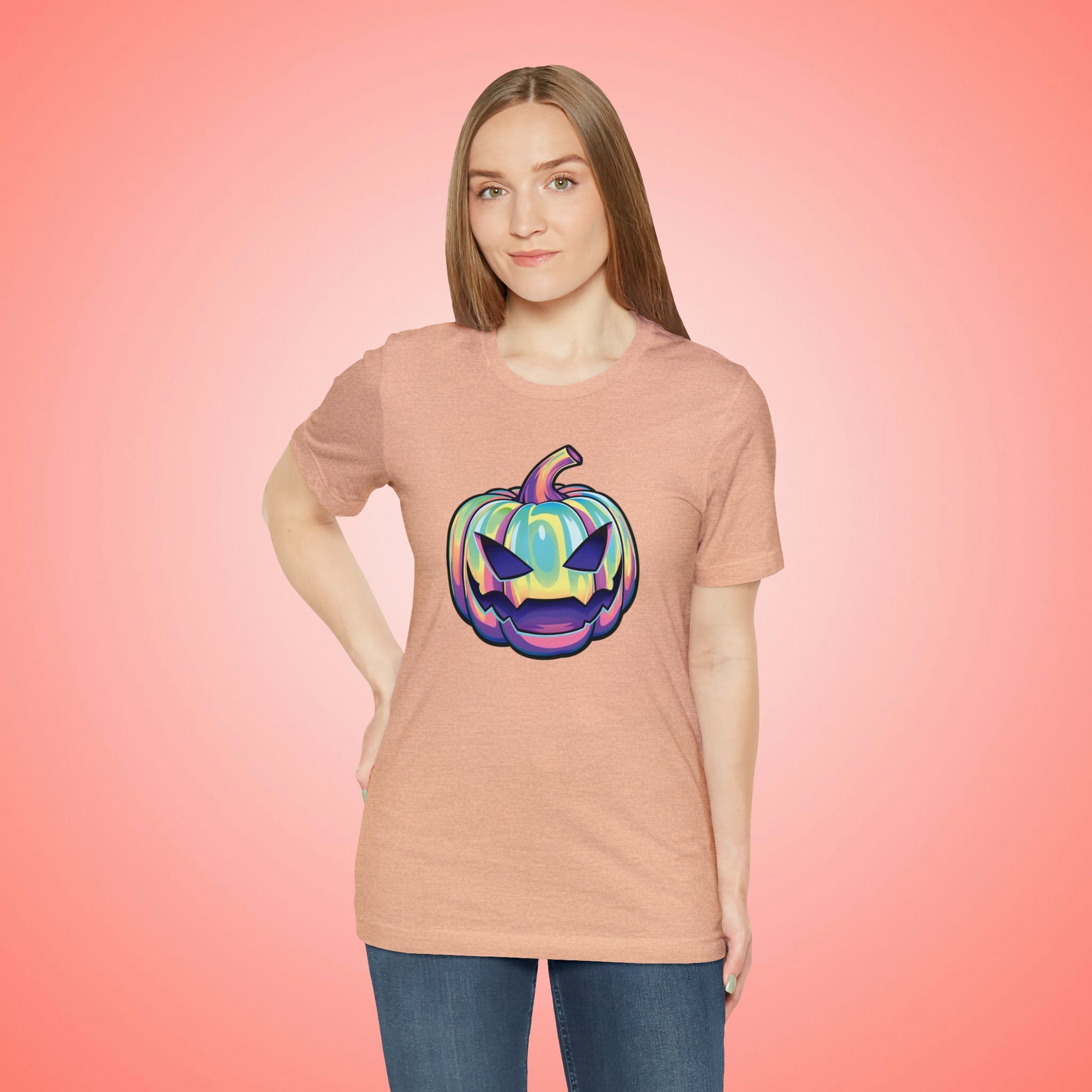 Pastel Joke-o-Lantern Unisex Jersey Short Sleeve Tee - Driftless Enchantments