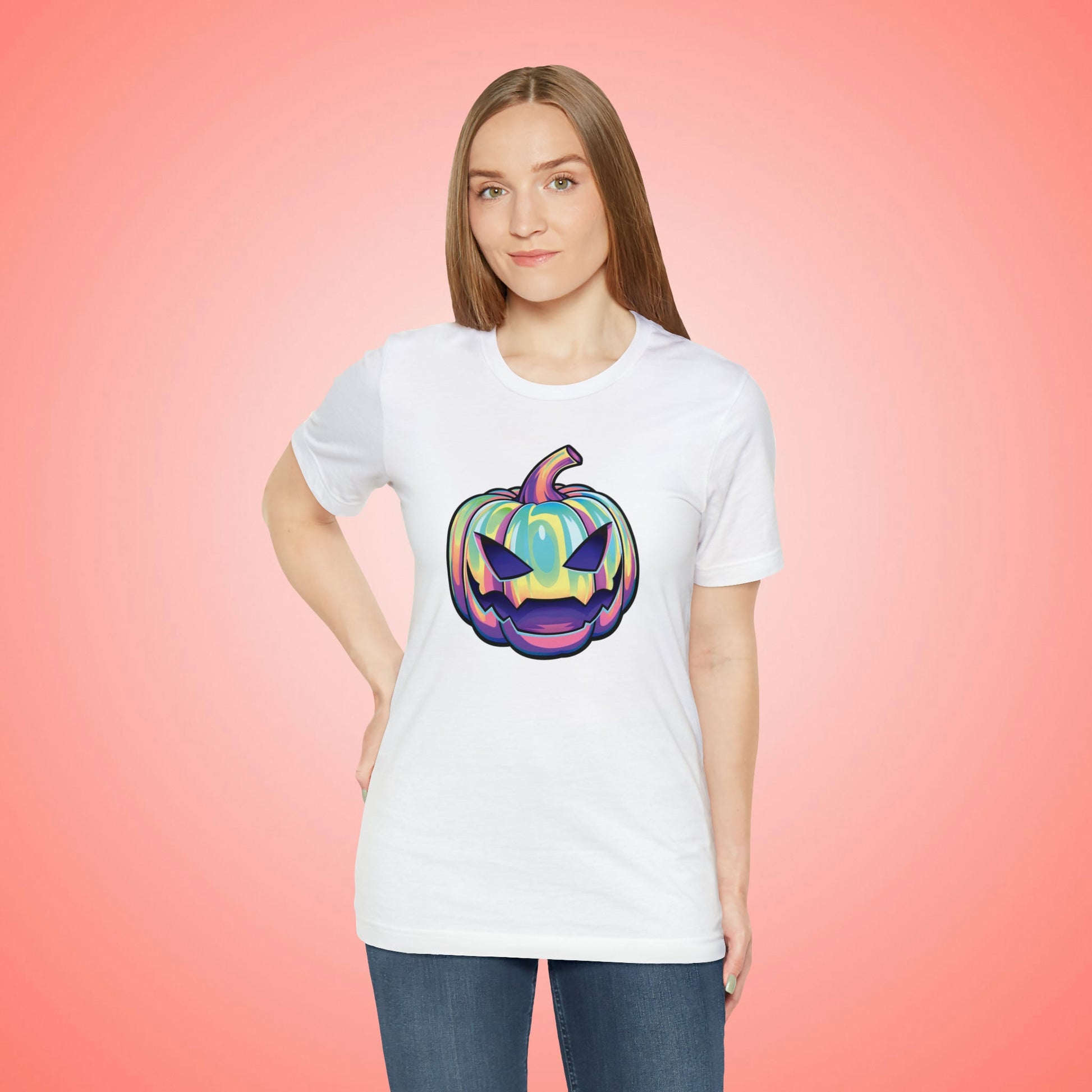 Pastel Joke-o-Lantern Unisex Jersey Short Sleeve Tee - Driftless Enchantments