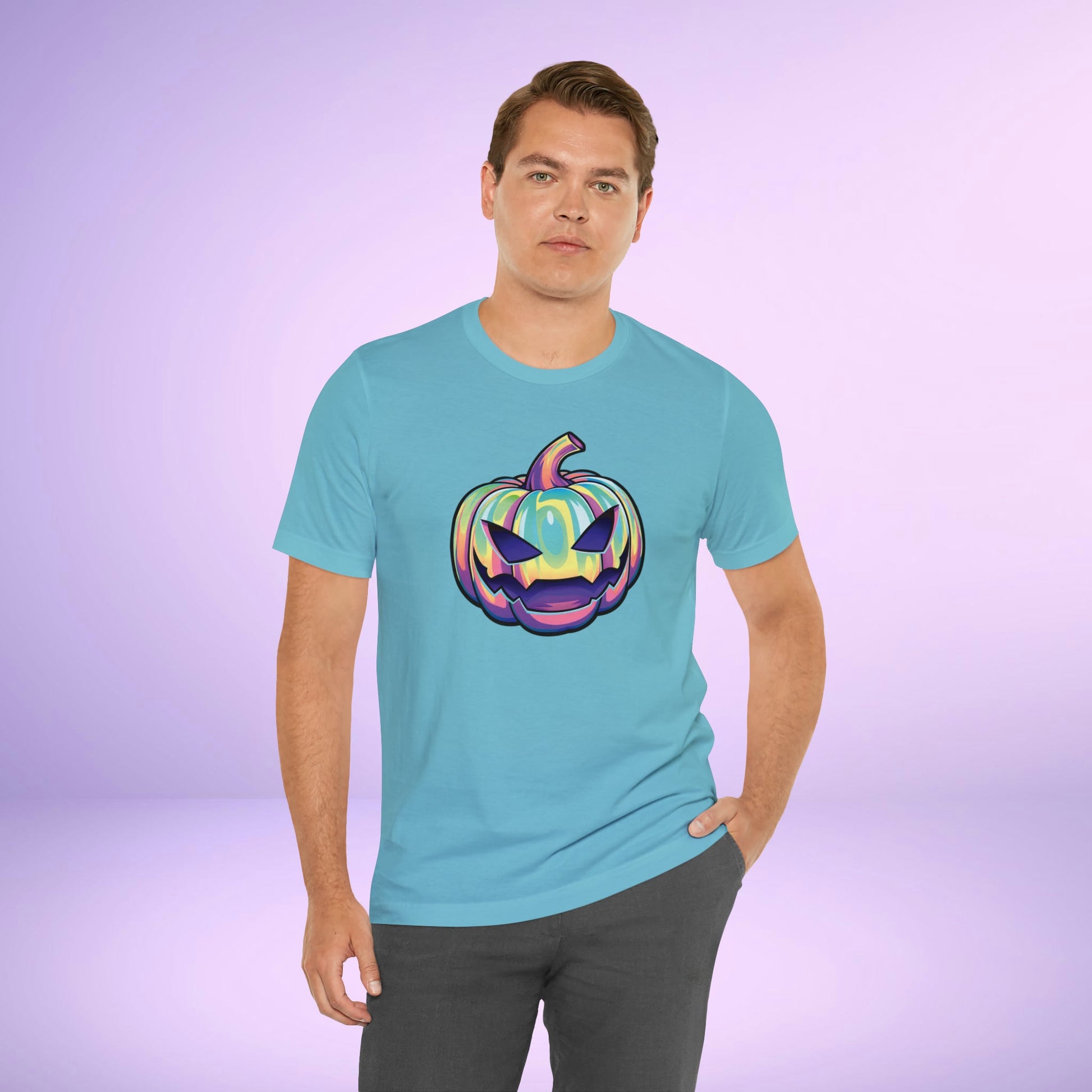 Pastel Joke-o-Lantern Unisex Jersey Short Sleeve Tee - Driftless Enchantments