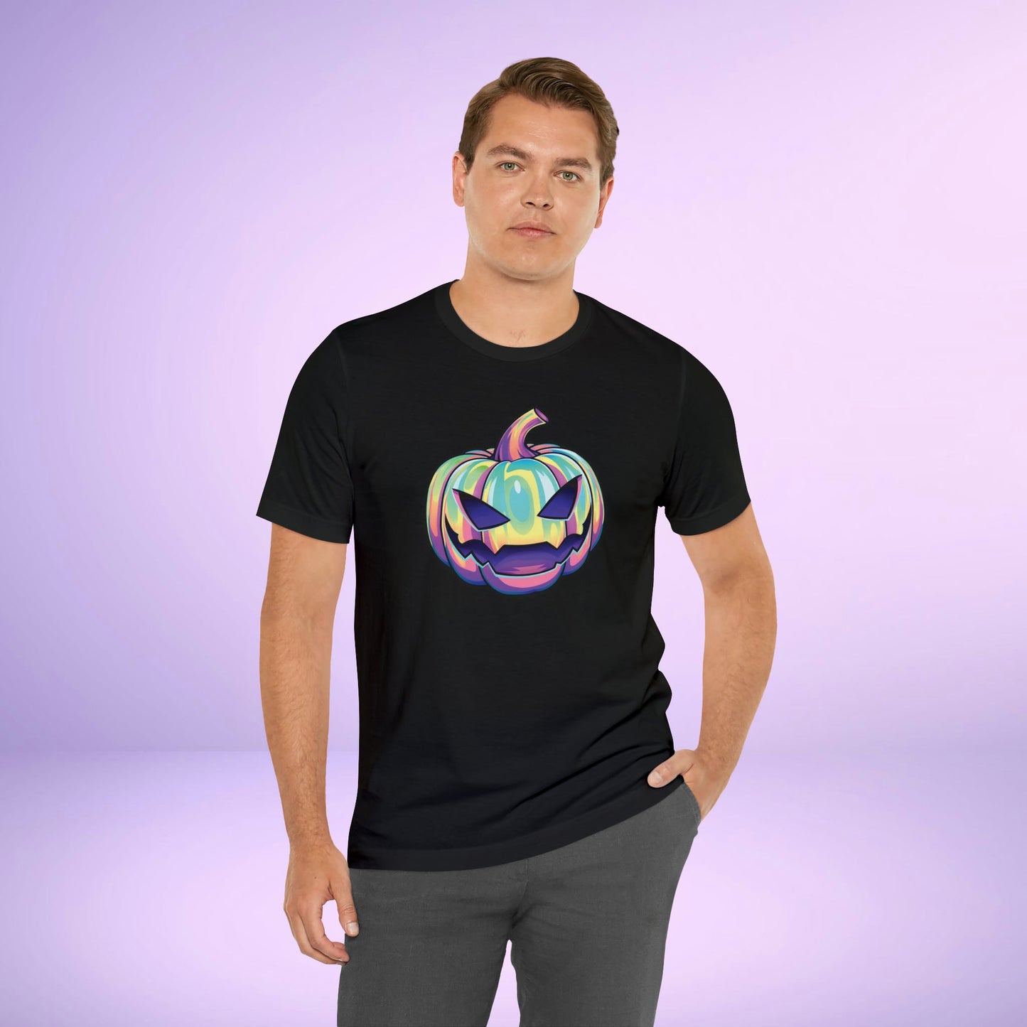 Pastel Joke-o-Lantern Unisex Jersey Short Sleeve Tee - Driftless Enchantments