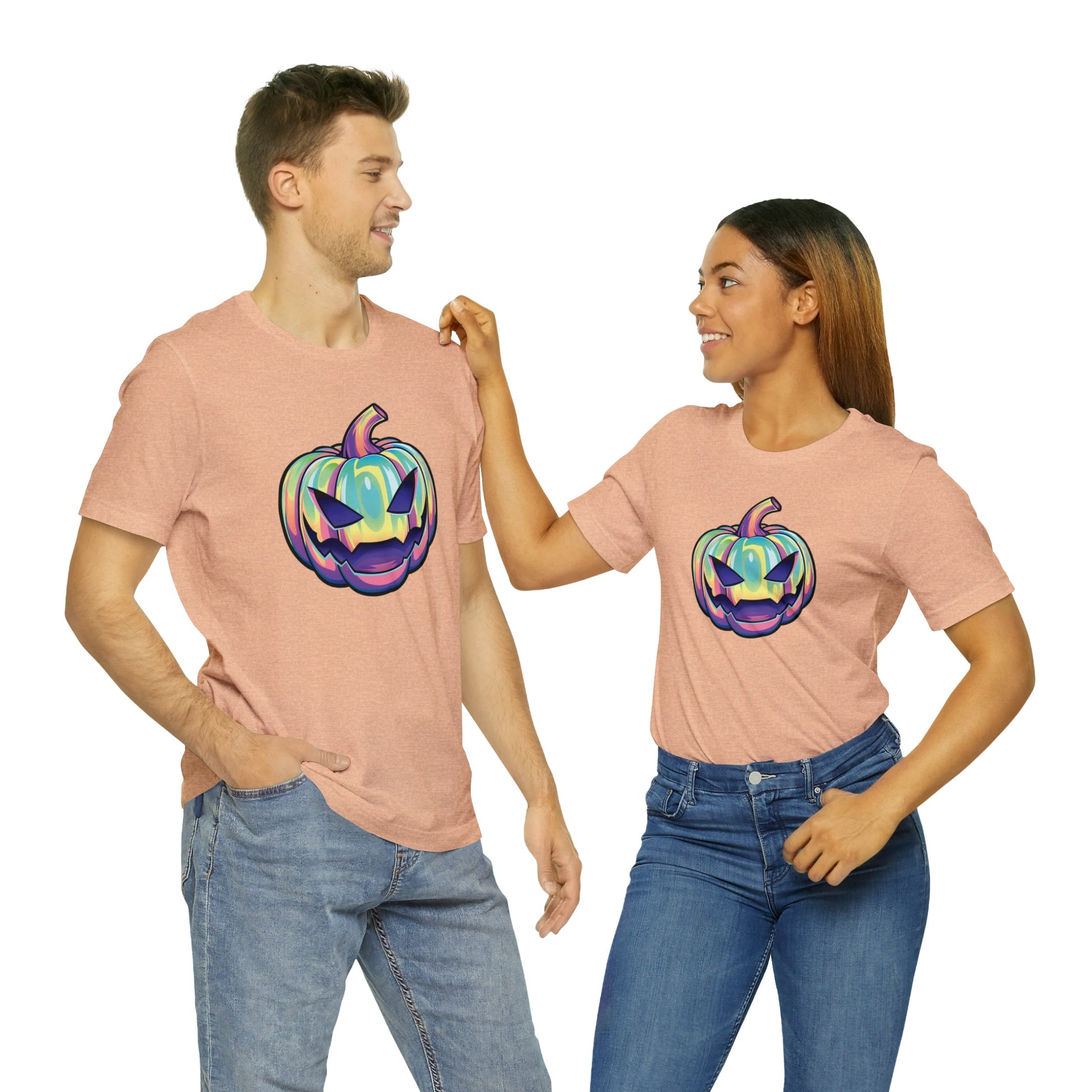 Pastel Joke-o-Lantern Unisex Jersey Short Sleeve Tee - Driftless Enchantments