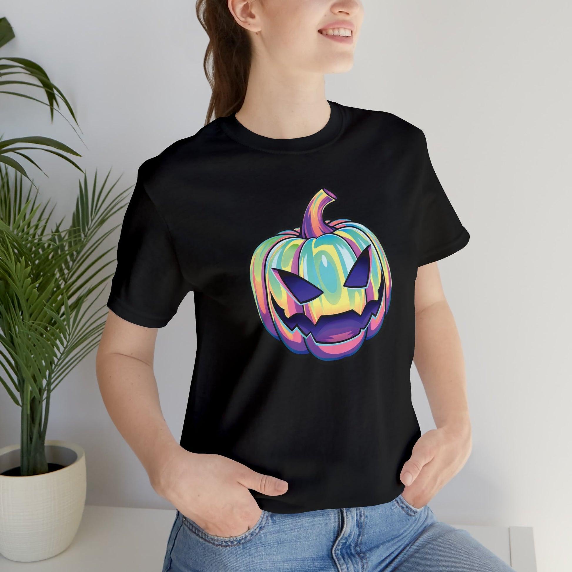 Pastel Joke-o-Lantern Unisex Jersey Short Sleeve Tee - Driftless Enchantments