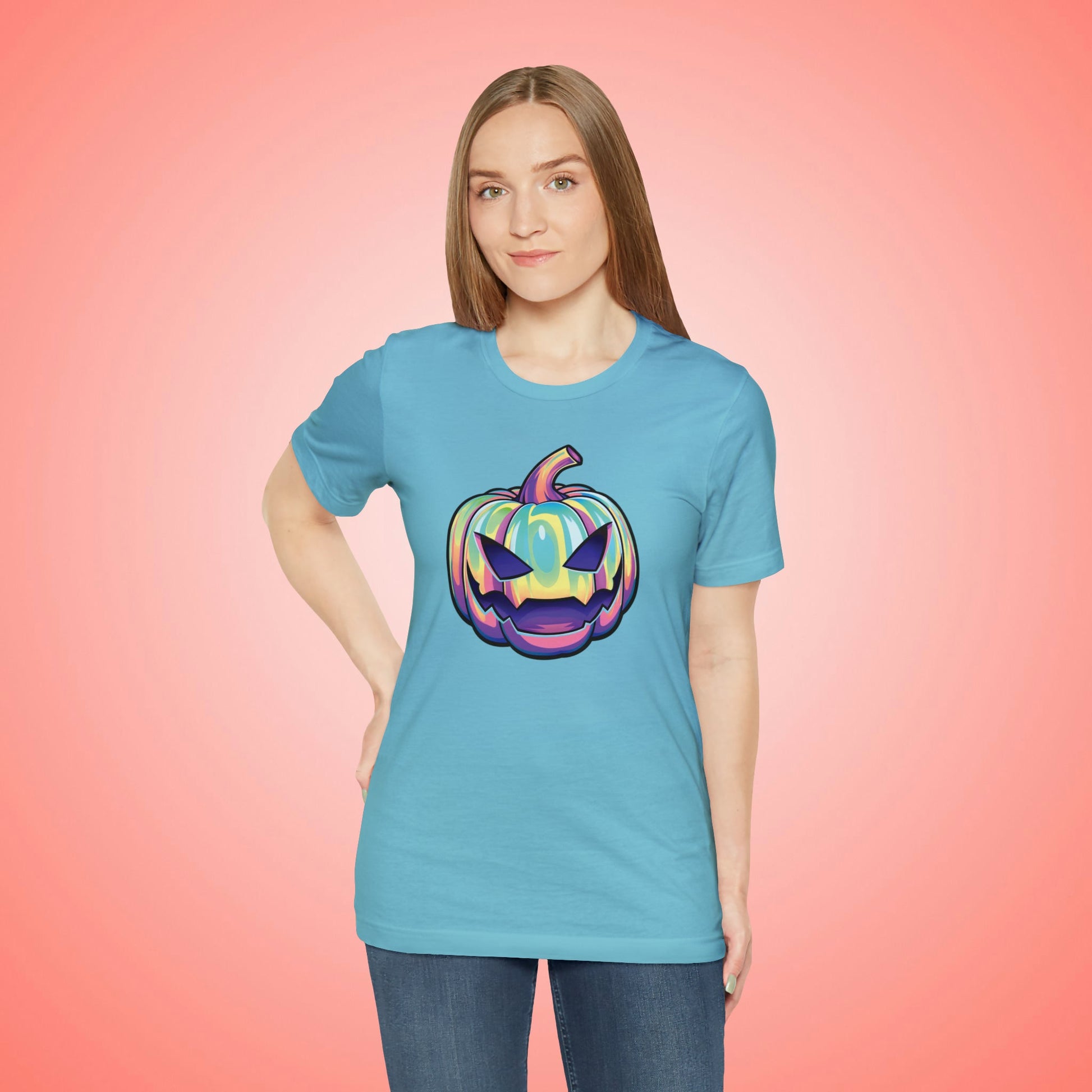 Pastel Joke-o-Lantern Unisex Jersey Short Sleeve Tee - Driftless Enchantments