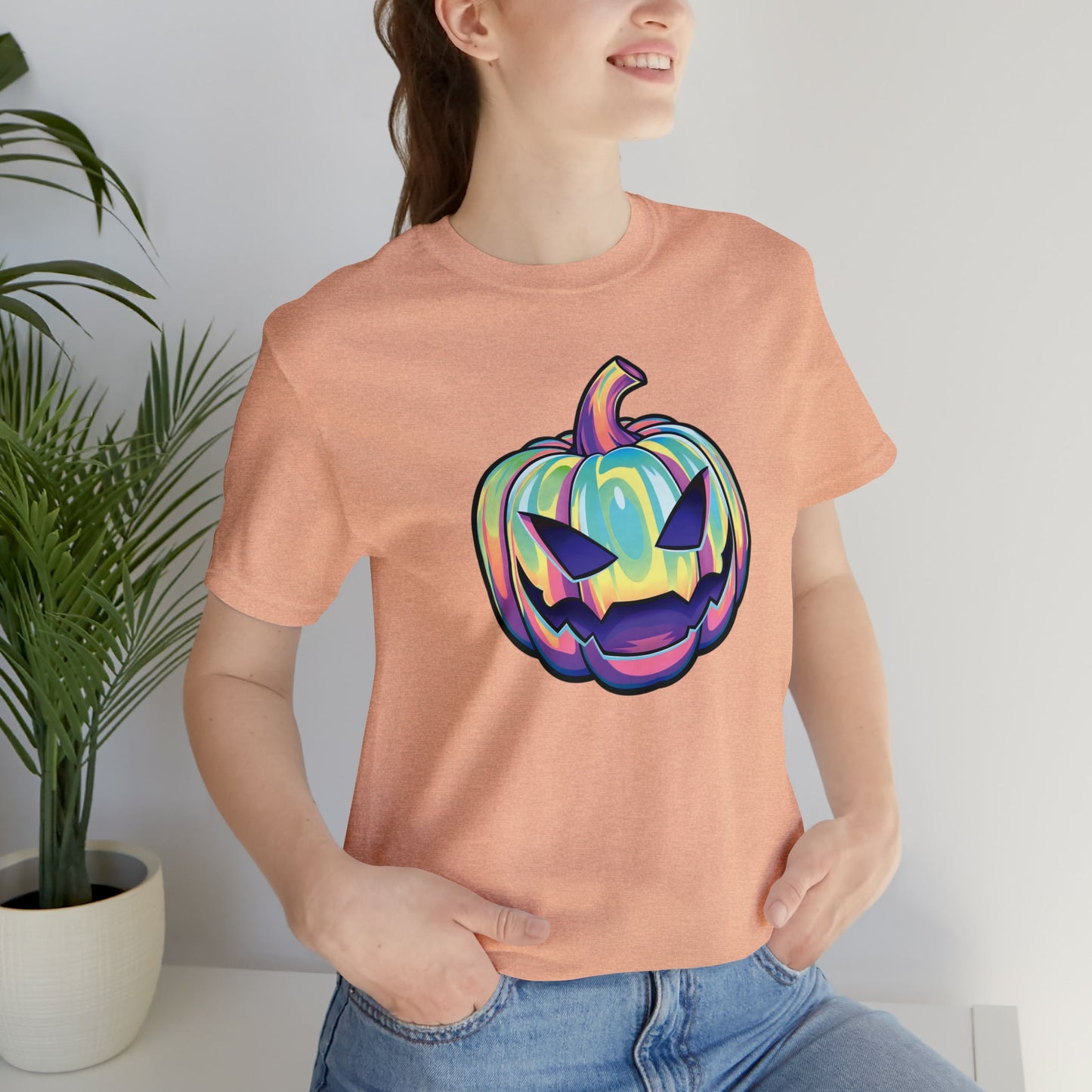 Pastel Joke-o-Lantern Unisex Jersey Short Sleeve Tee - Driftless Enchantments