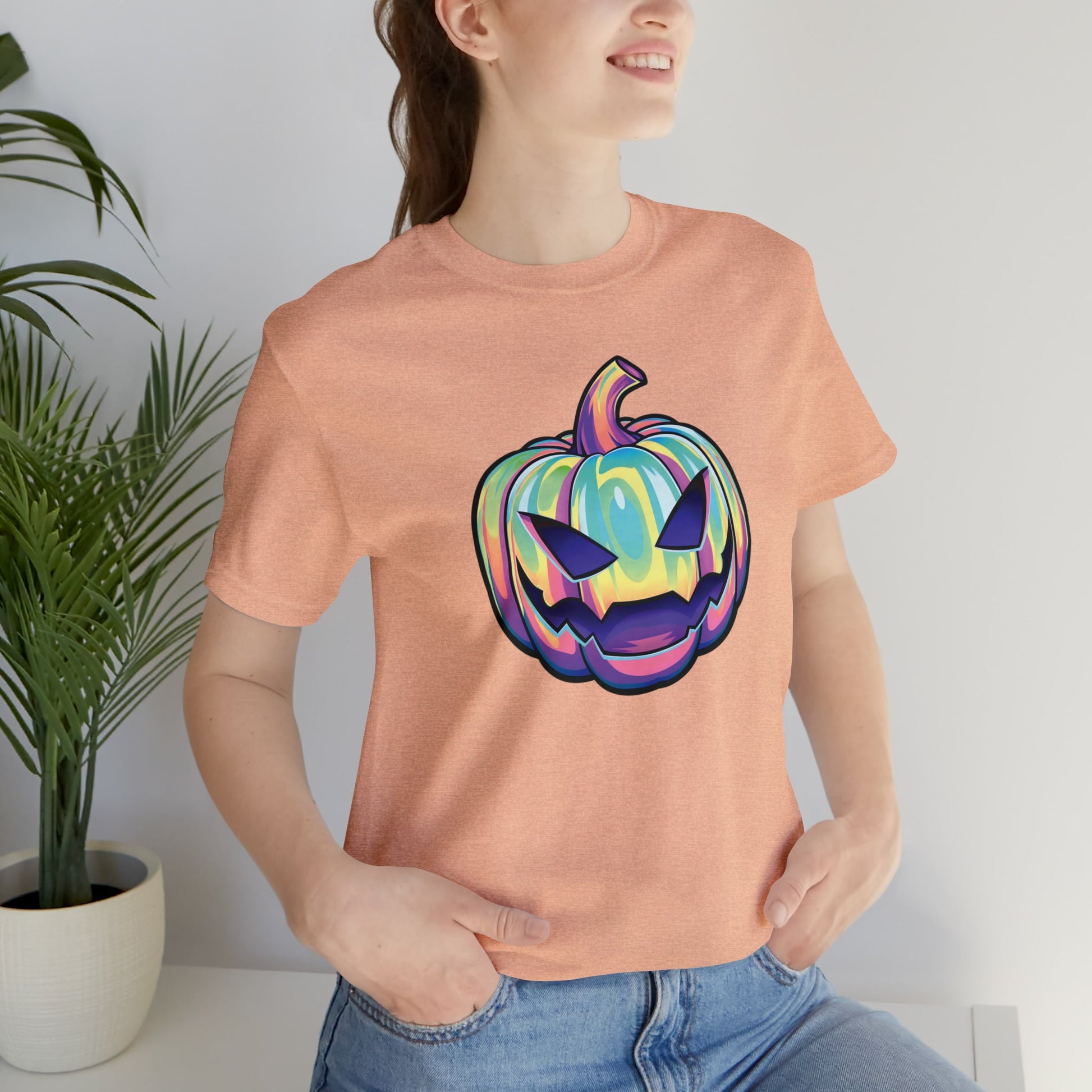 Pastel Joke-o-Lantern Unisex Jersey Short Sleeve Tee - Driftless Enchantments